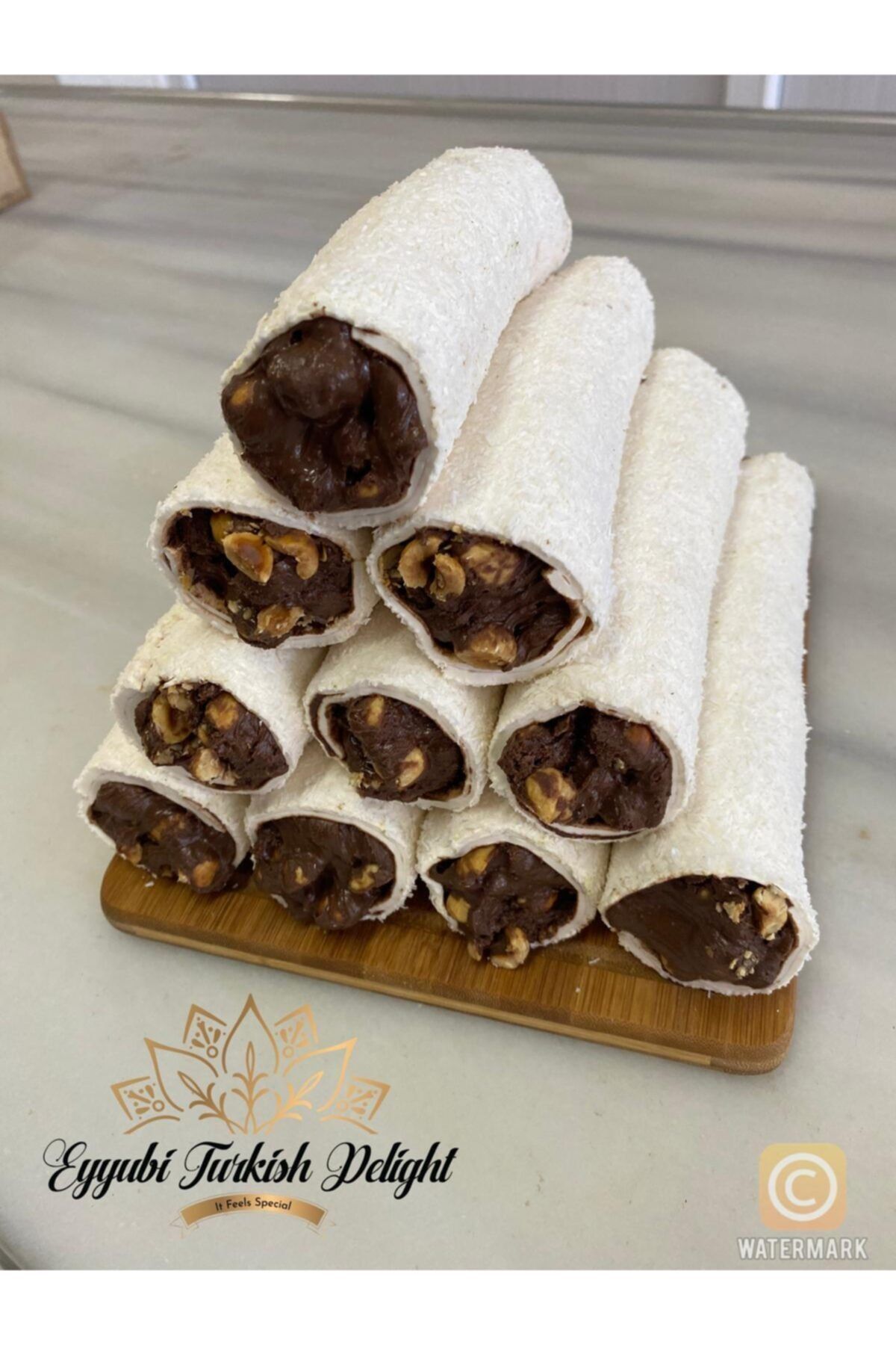 Eyyubi Turkish Delight Lüx Hindistan Cevizi Kaplamalı Browni