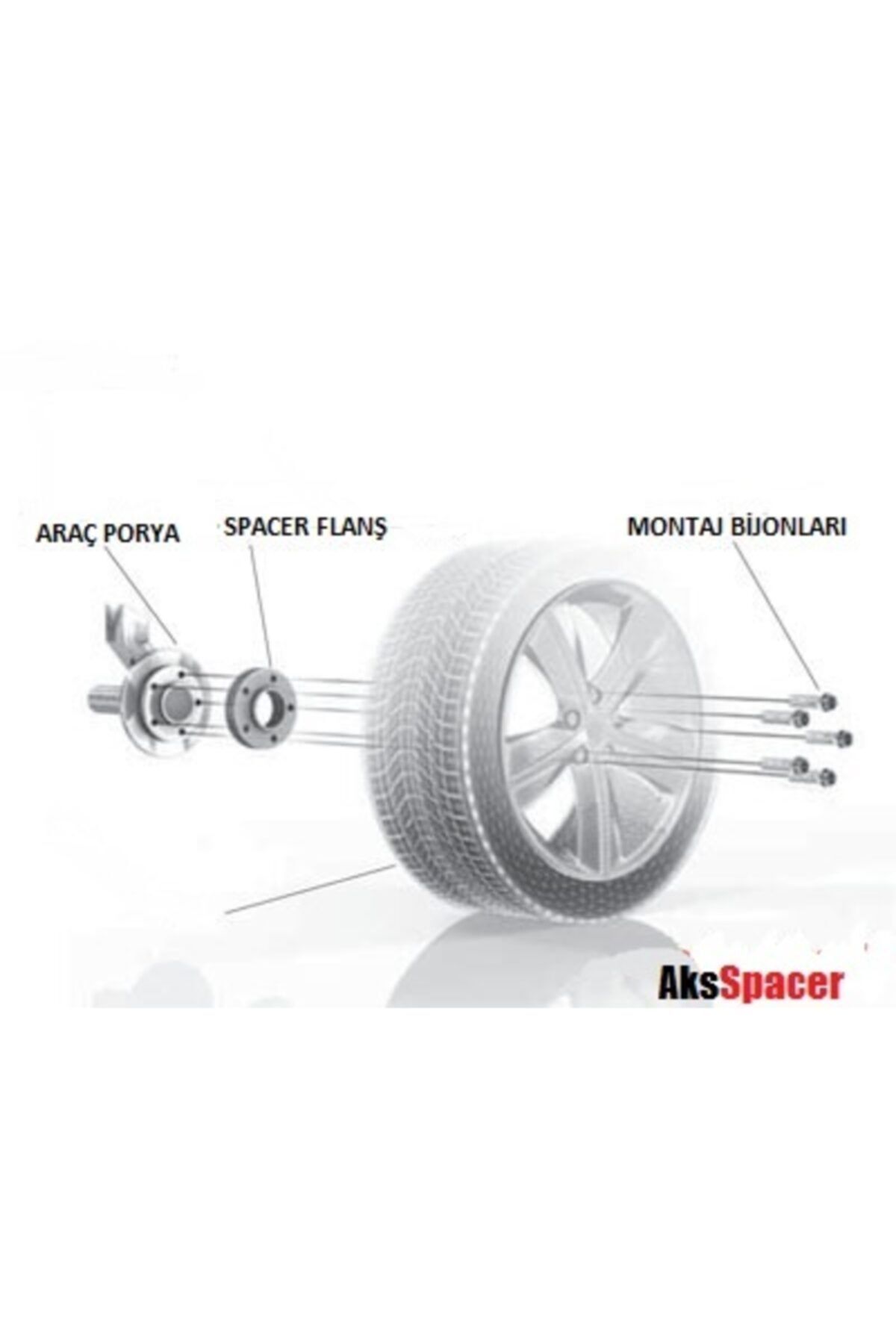 AKS SPACER Bmw 5x120 20mm Spacer Flanş