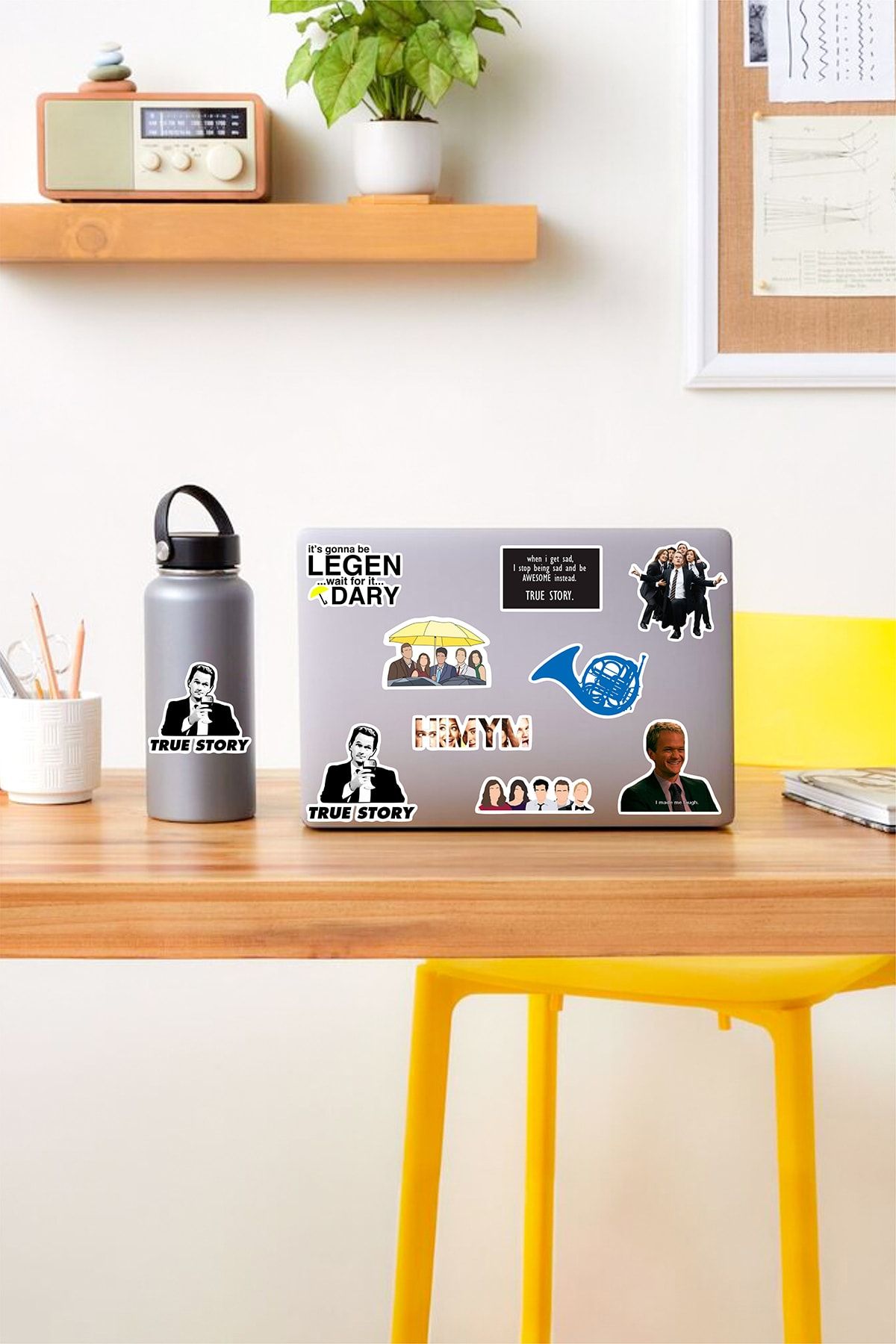 AR Sticker How I Met Your Mother Temalı Laptop Notebook Tablet Sticker Set 3