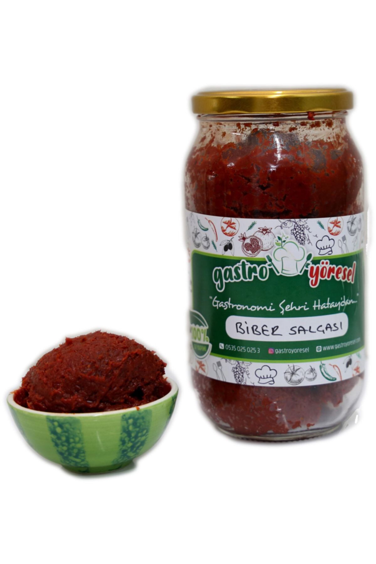 Gastronomi Şehri Hatay'dan Gastro Yöresel Acı Biber Salçası 1000 Gr