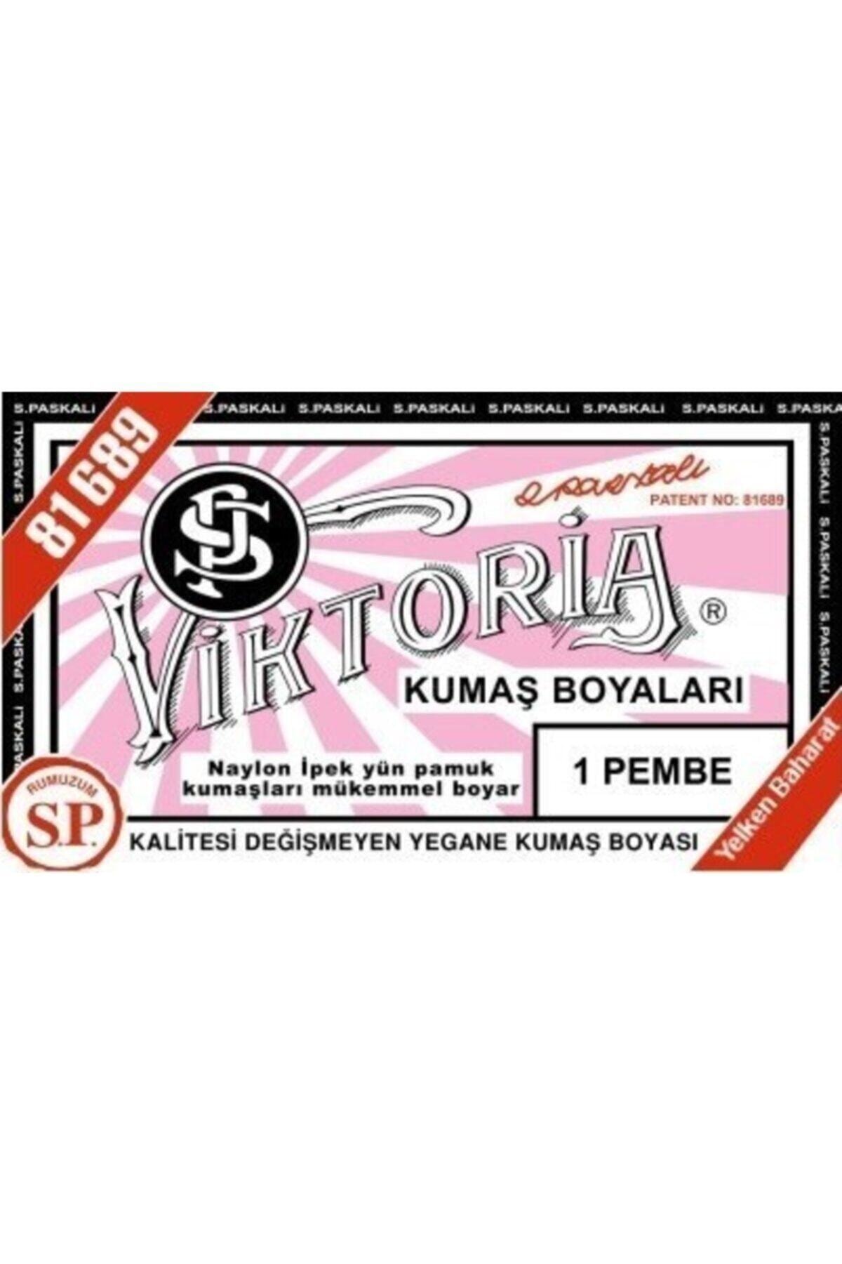 Viktoria Pembe Kumaş Boyası 2pk+fiske Sabitleme 1pk