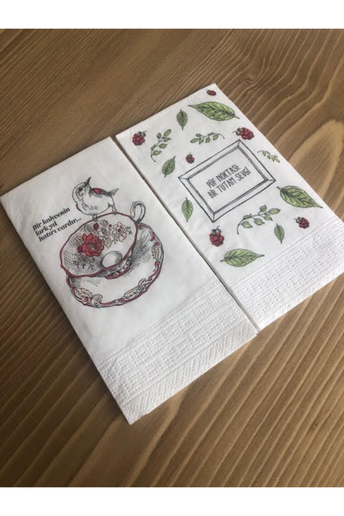 Melinda Store Baskılı Konuşan Dekor Peçete (40 Yıl-püf Noktası Sevgi)