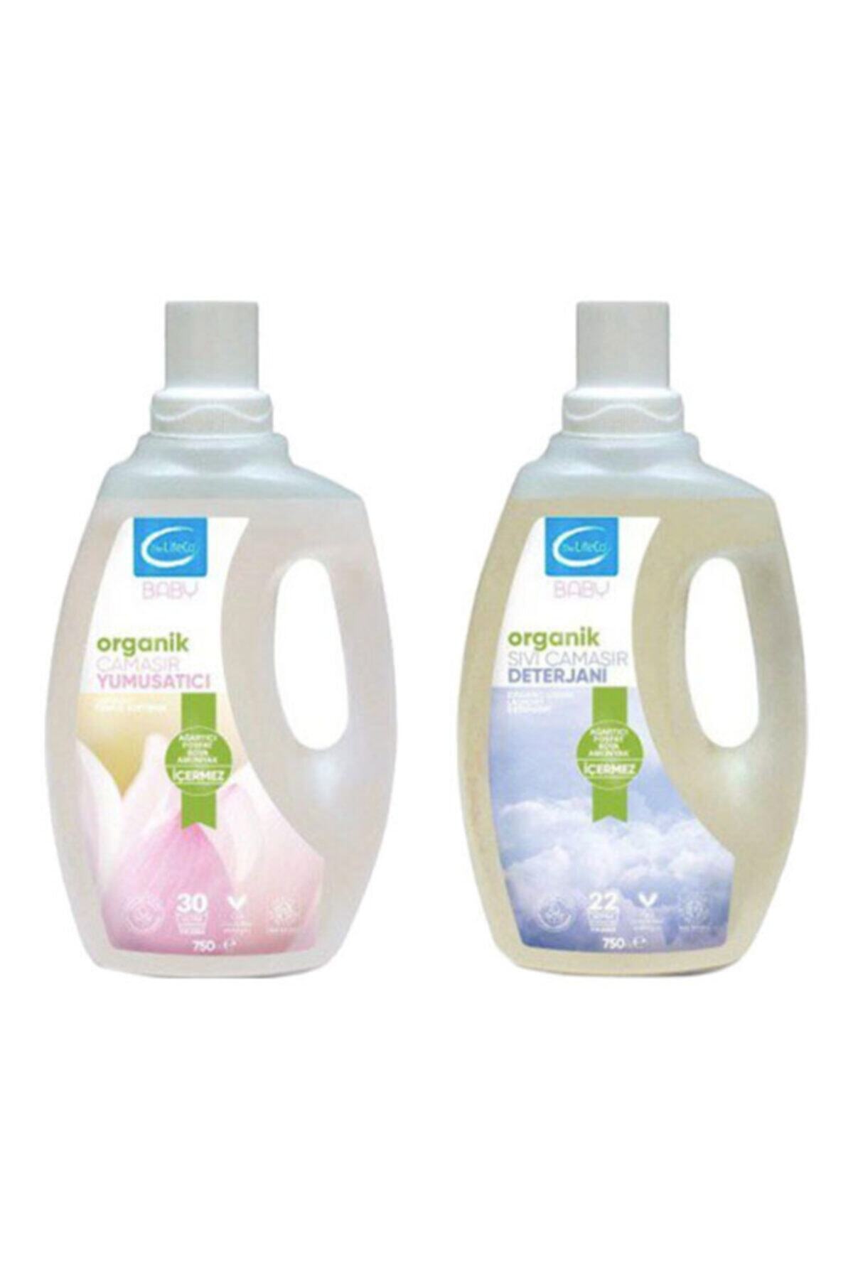TheLifeCo Baby 2 X 750 ml - Organik Sıvı Çamaşır Deterjanı & Organik Çamaşır Yumuşatıcısı
