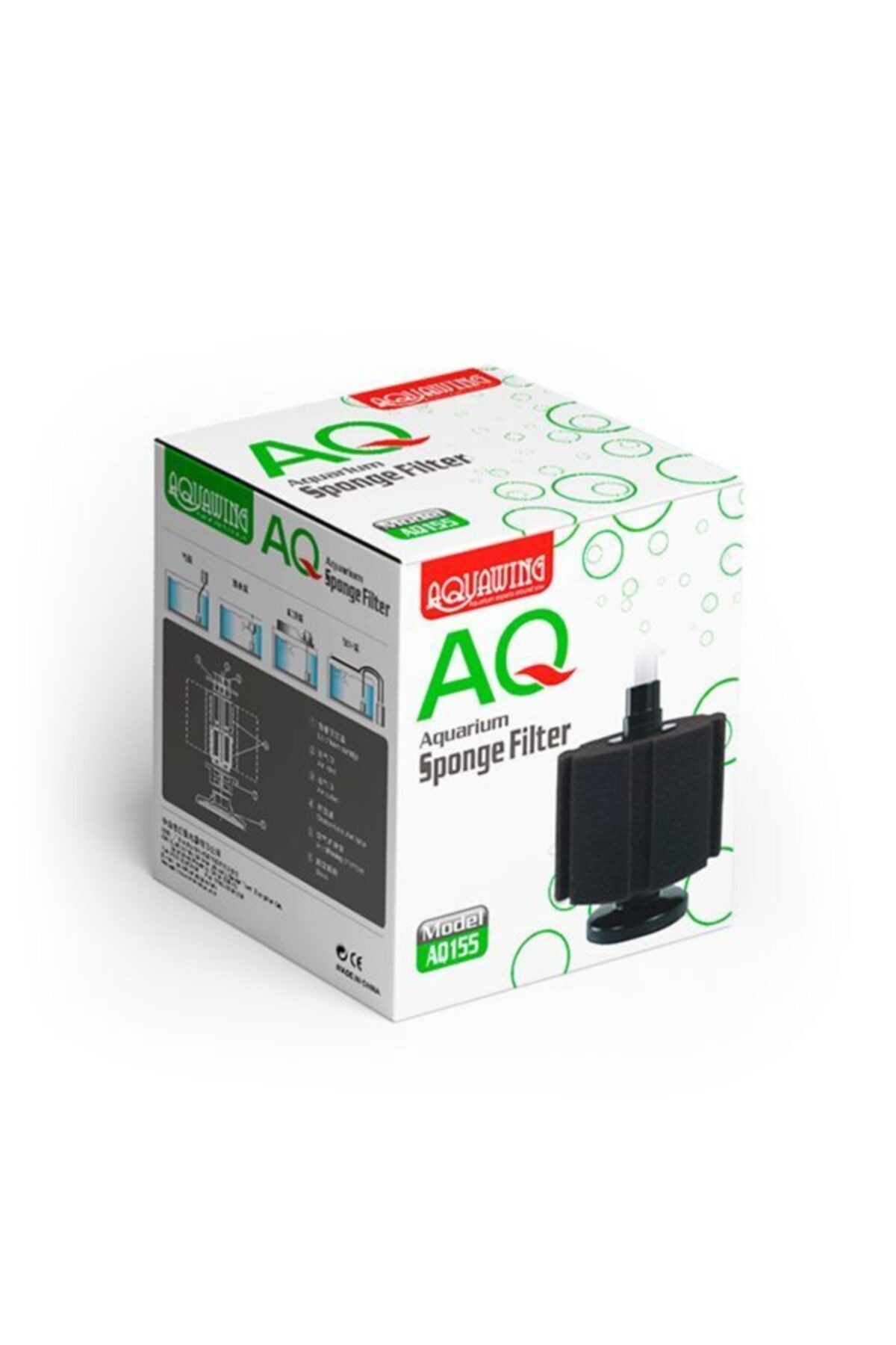 Aquawing Aq155- Akvaryum Üretim Pipo Filtre 8,5x8,5 Cm