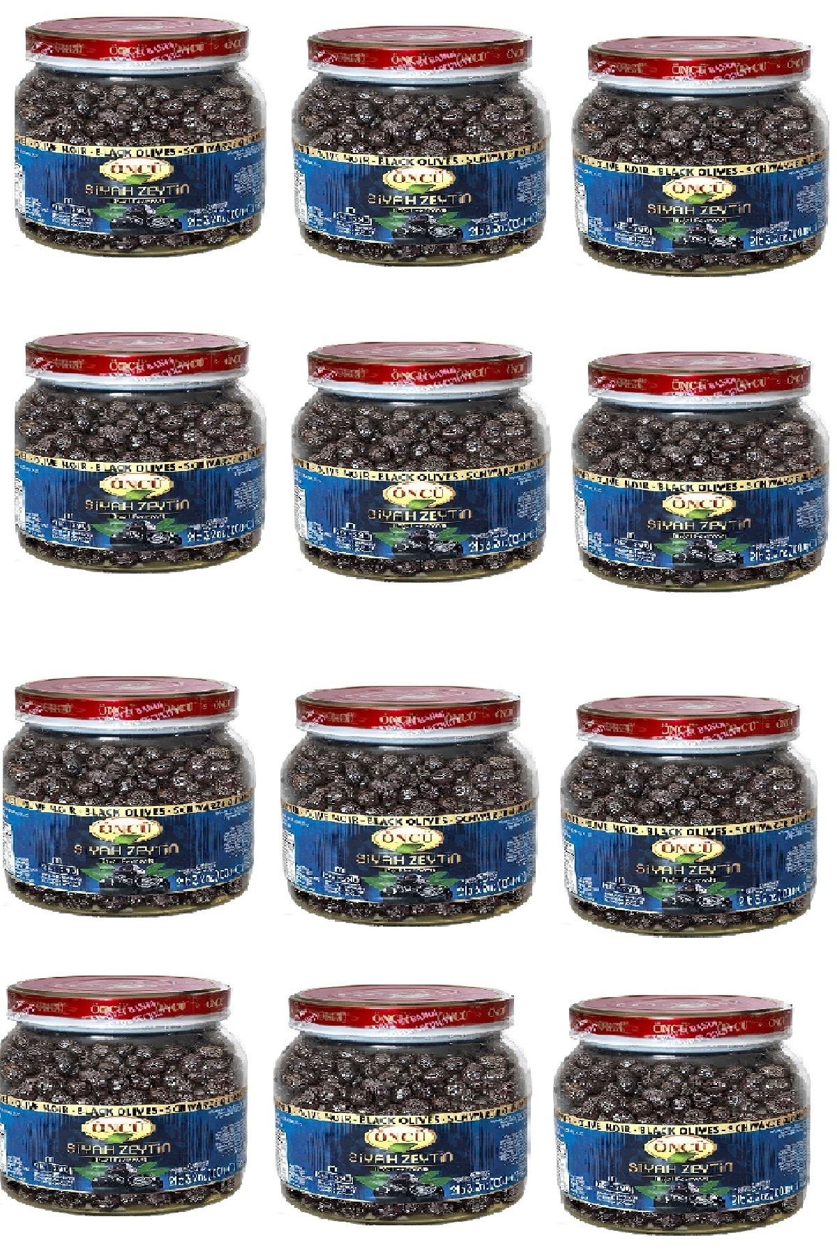 Öncü Siyah Zeytin M-s 261-320 1 Kg X 12 Adet