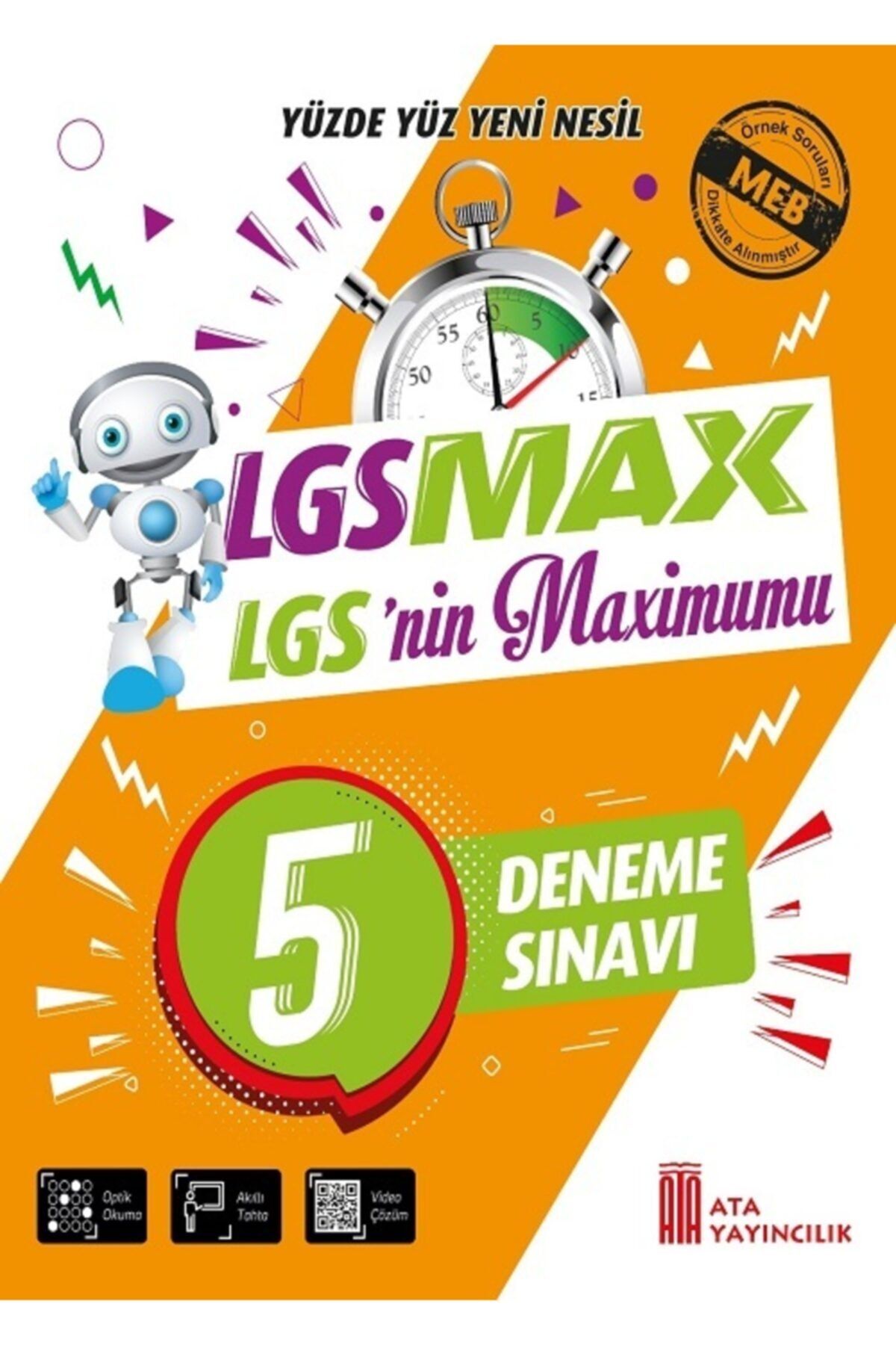 Ata Yayıncılık 8.sınıf Yüzde Yüz Yeni Nesil Lgsmax Lgs'nin Maximumu 5 Deneme