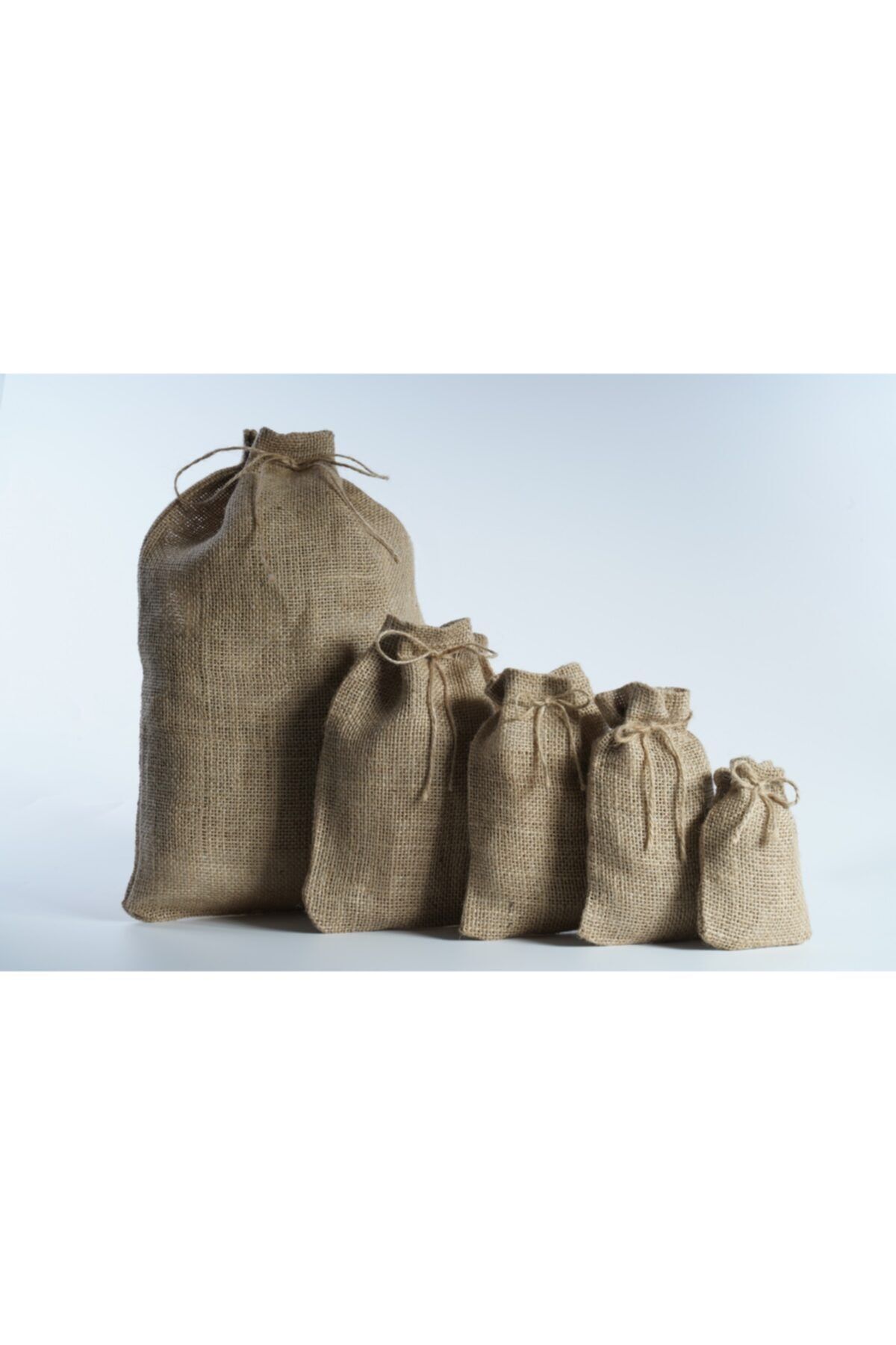 İSTANBUL SANDALET 5 Adet 17 X27 Cm Doğal Ürün Jut Kese Hediye Kargo Hatıra Torbası