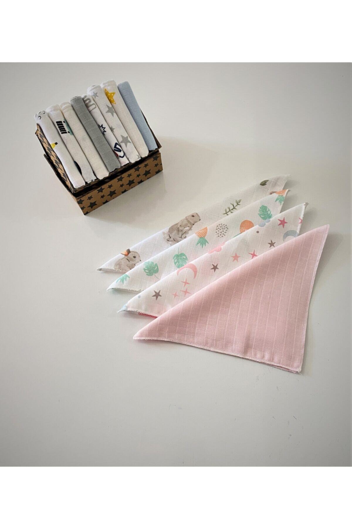 Baby Trendy Bebek Müslin 10 Adet Ağız Silme Bezi
