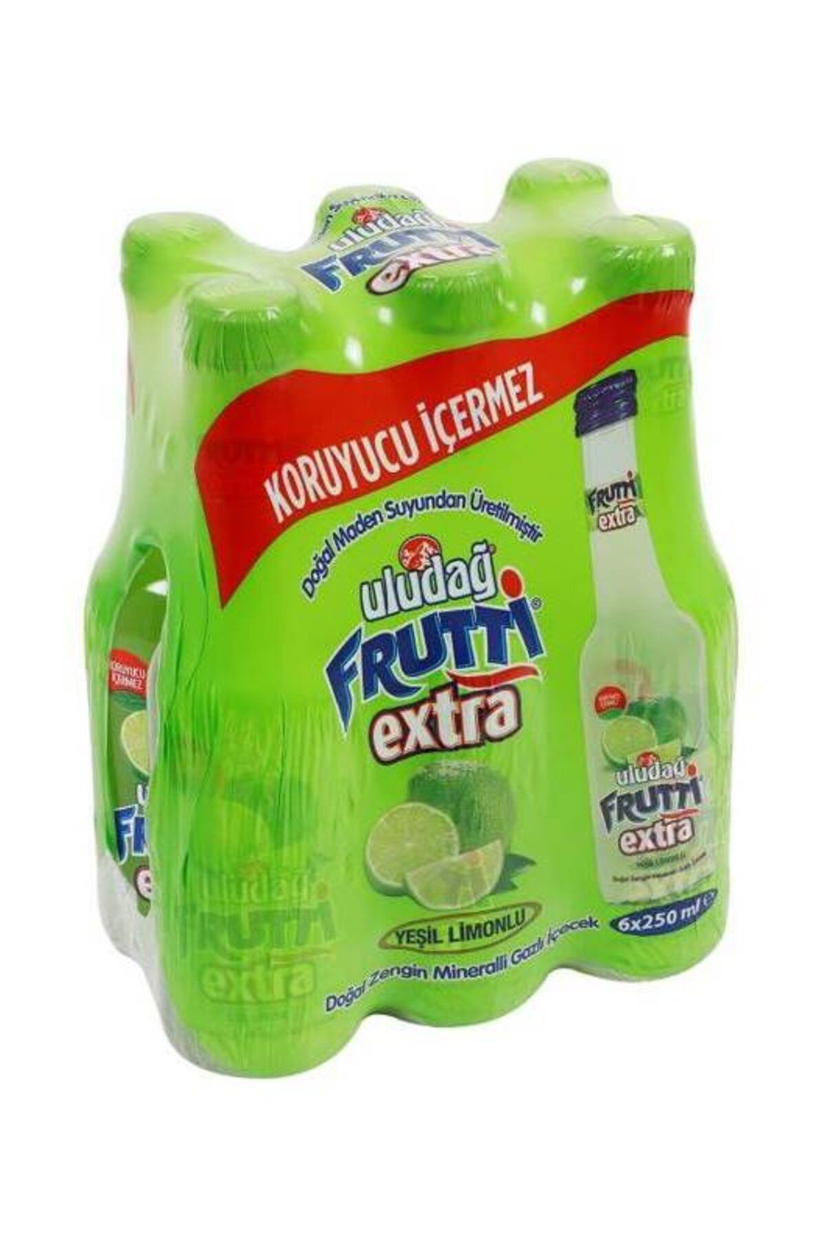 Uludağ Soda Yeşil Limonlu 250 ml 6'lı