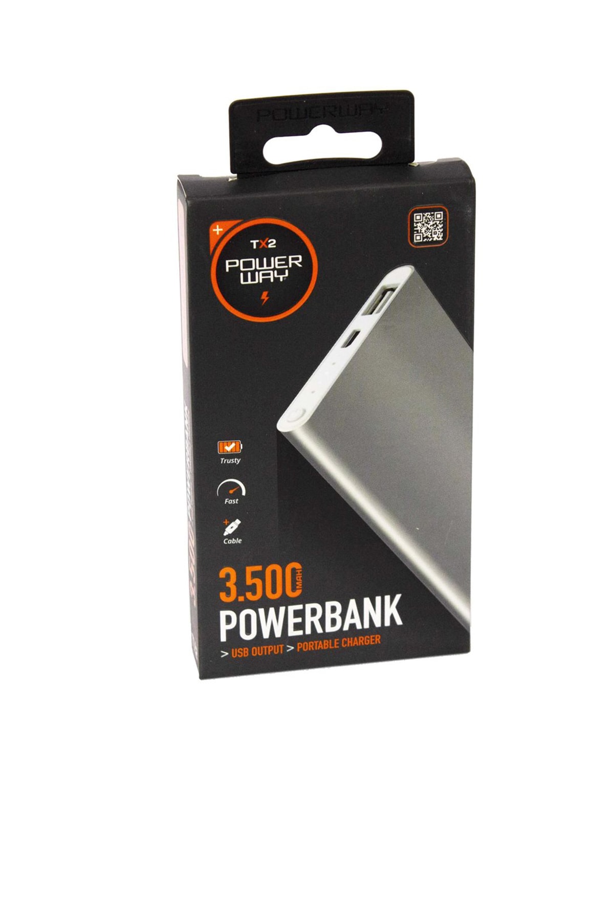 POWERWAY Tx2 Powerbank 3500 Mah Taşınabilir Şarj Cihazı