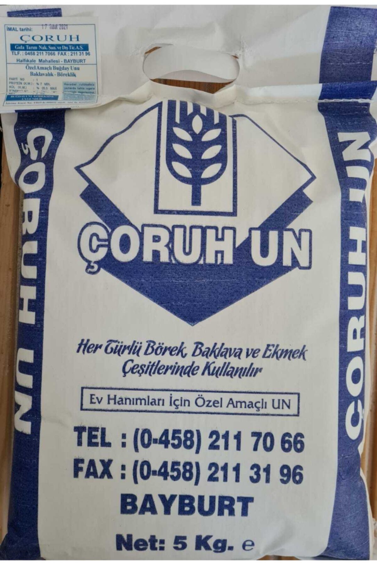 Çoruh Un Katkısız , Doğal Buğday Unu