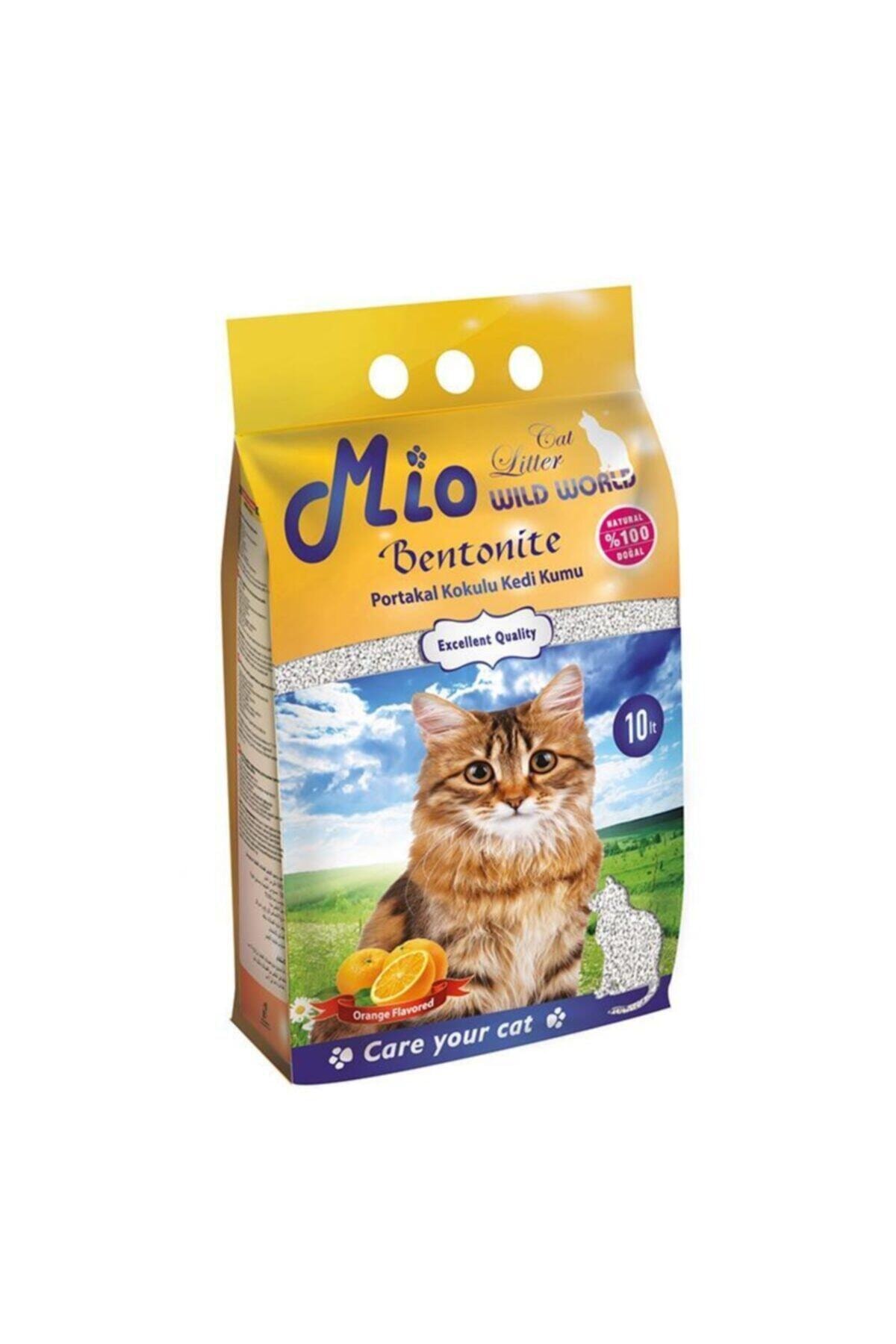 MİO Portakal Kokulu Ince Bentonit Kedi Kumu 10 Lt