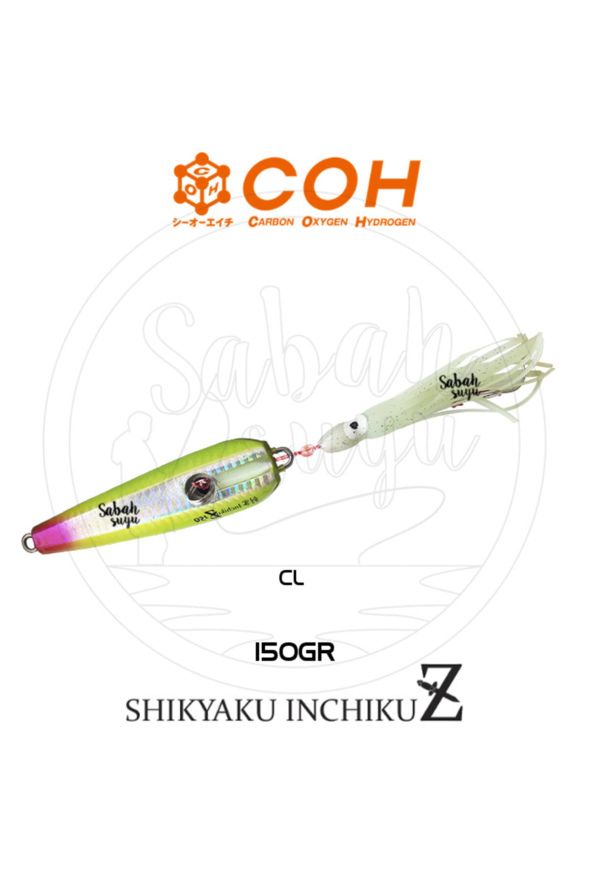 COH Shikyaku Inchiku Jig Suni Yem 150gr. Chart