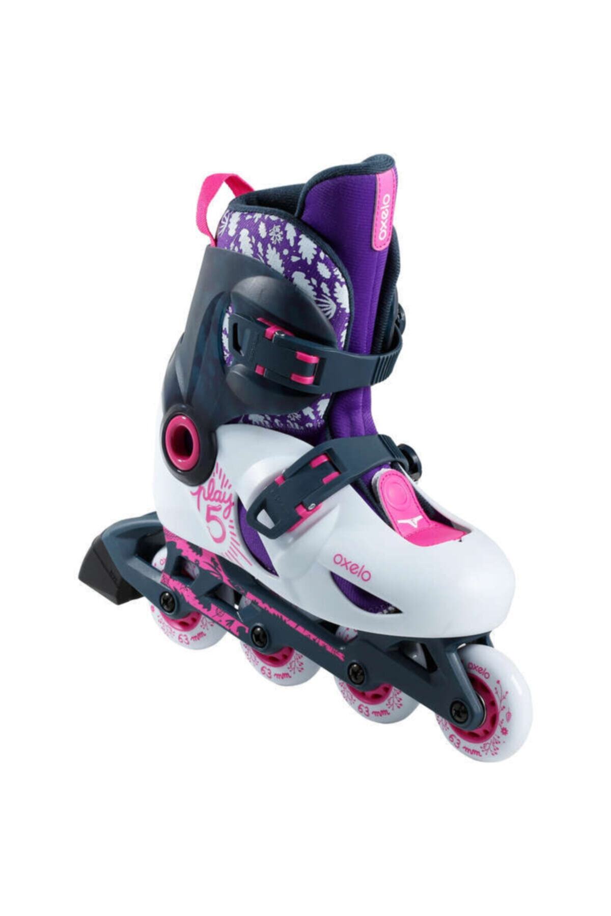 oxelo Çocuk Paten -mor-beyaz - Play 5 Ayak Büyüdükçe Büyütülebilir