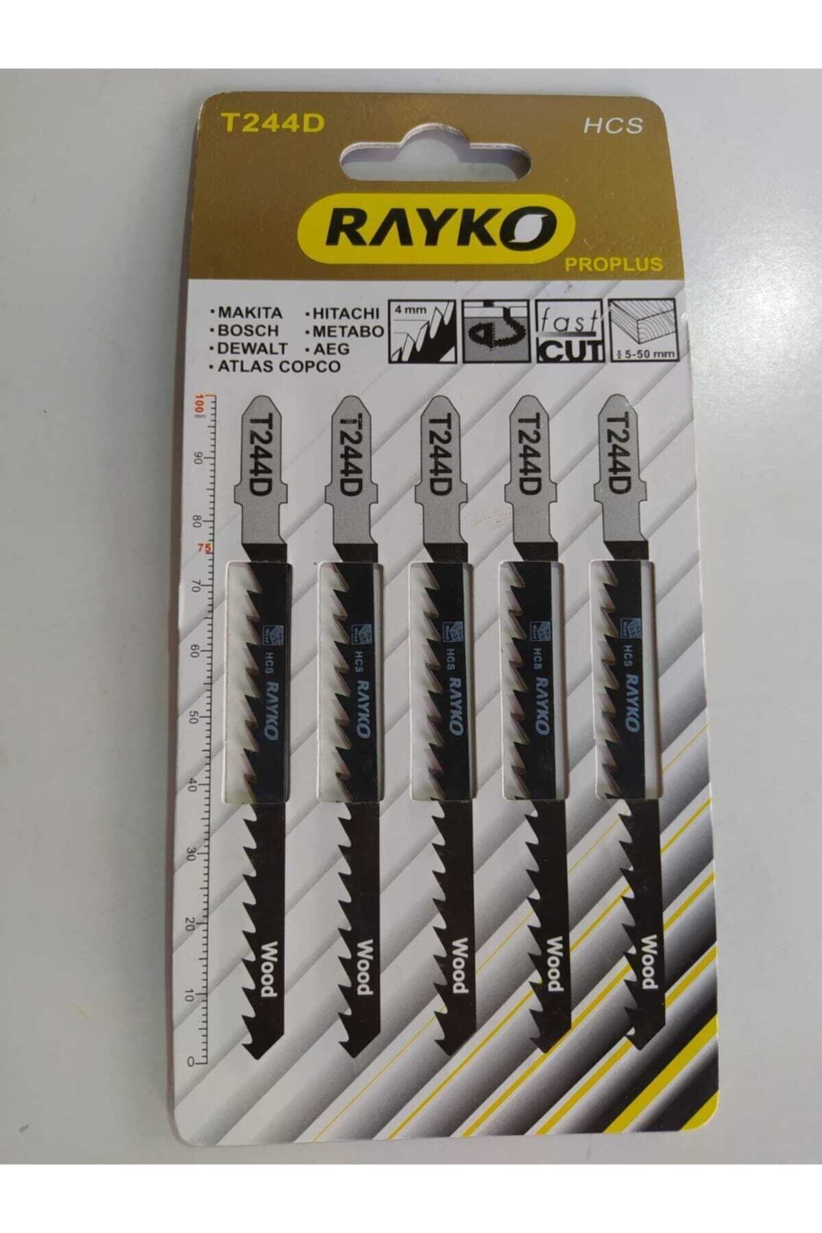 Rayko Dekupaj Testere Bıçağı T244d Ahşap Için 5'li Paket