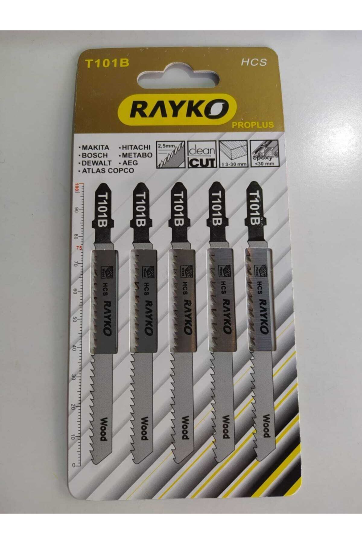 Rayko Dekupaj Testere Bıçağı T101b Ahşap İçin 5'li Paket