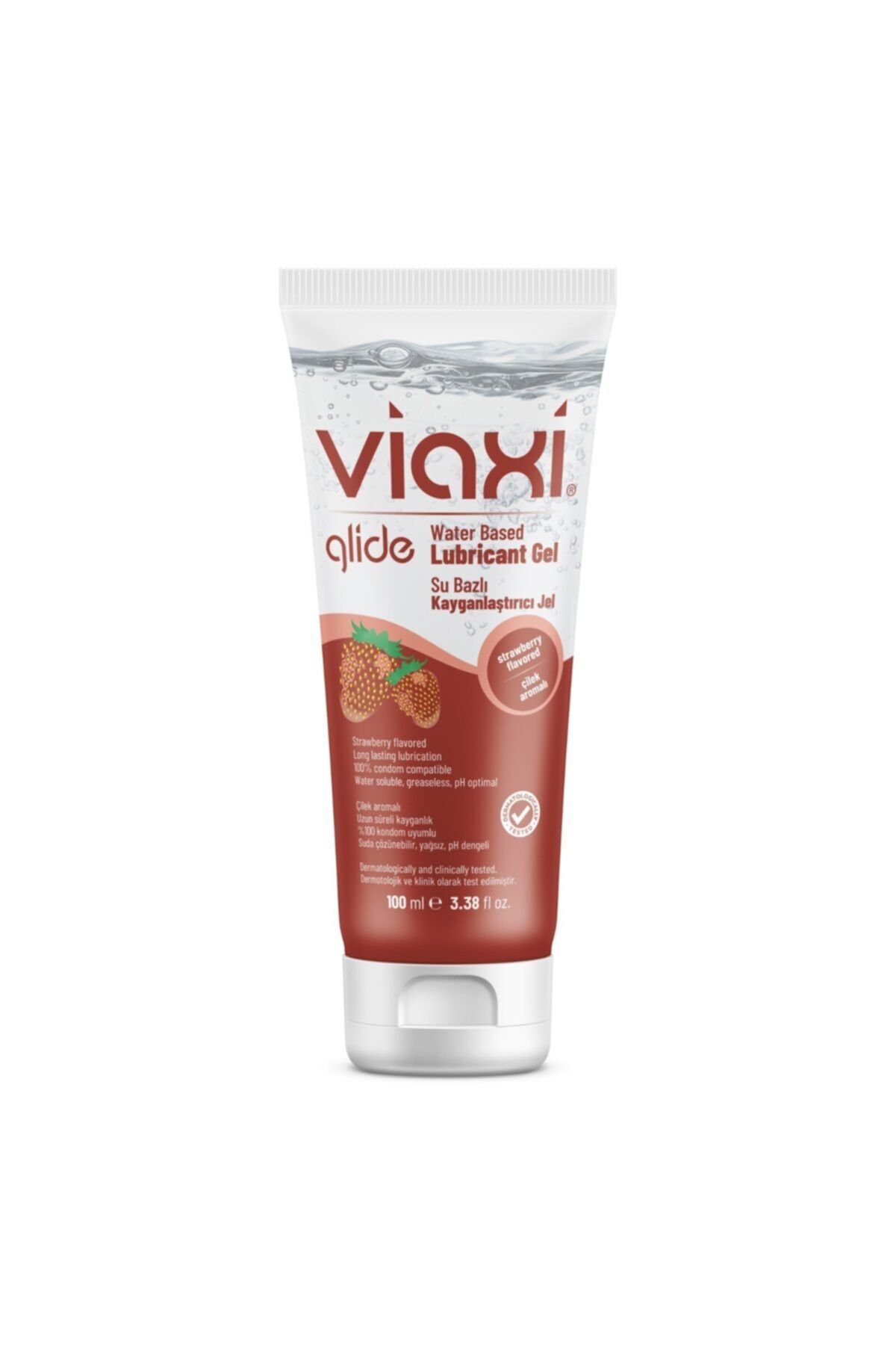 Viaxi Glide Çilekli Kayganlaştırıcı Jel 100 Ml.