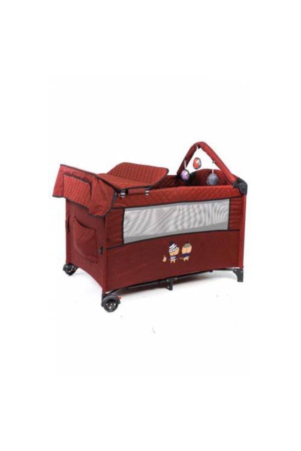 Maccon Park Yatak Maccon Nirvana Anne Yanı Oyun Parkı Beşik 70x110 Cm Bordo