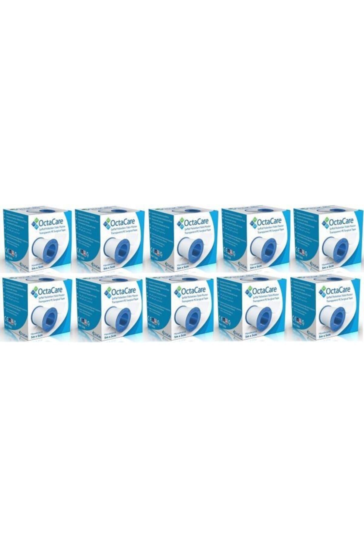 Octacare C3505 Polietilen Tıbbi Şeffaf Flaster 5m x 5cm 10 Adet