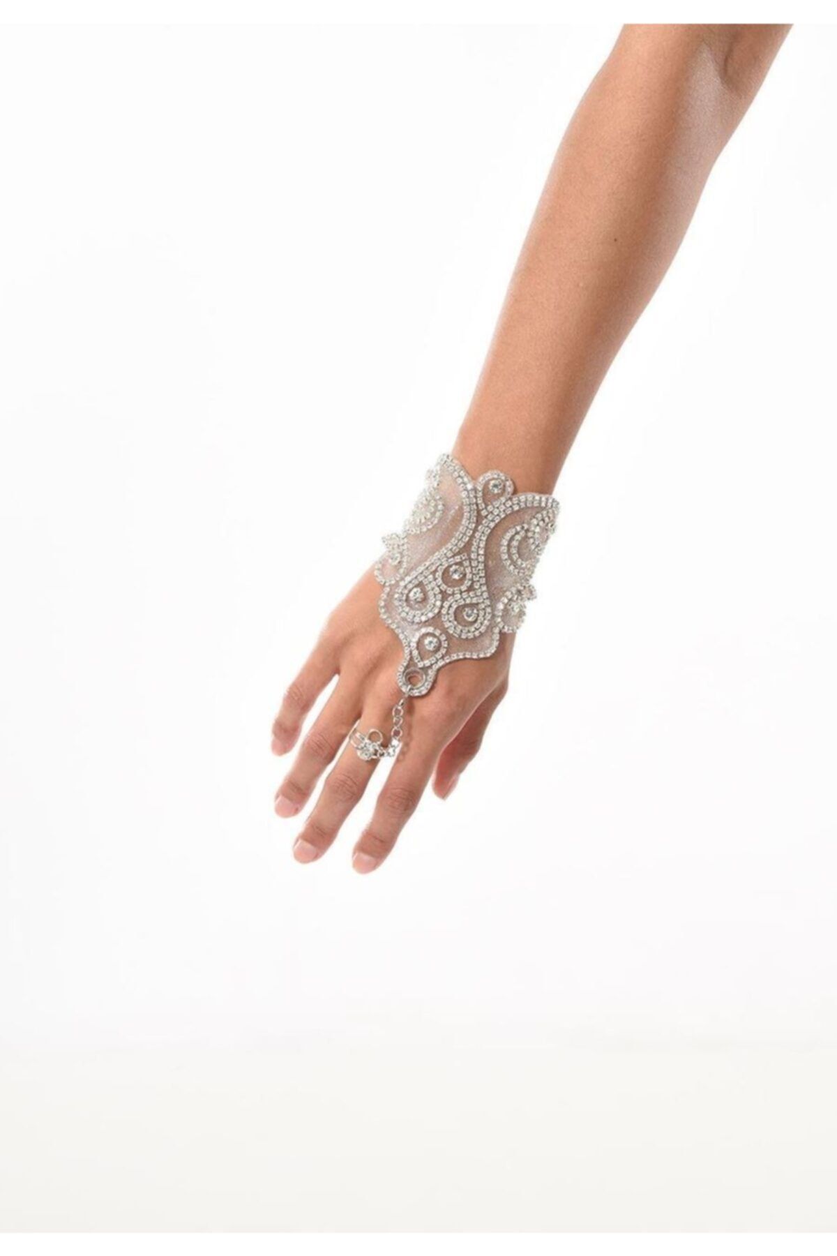 EliteWomans Kadın Swarovski Taşlı Yüzüklü Şahmeran