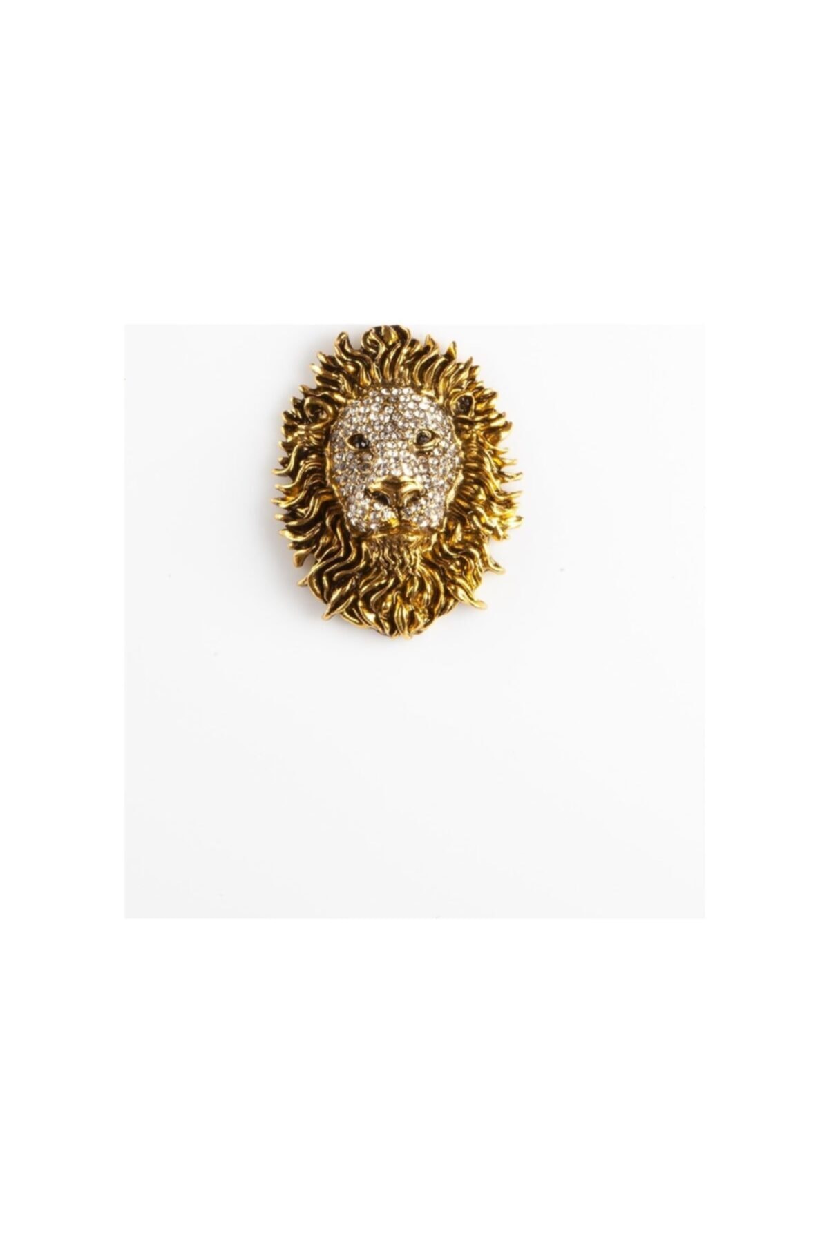 Dünyadan Hediyeler Magnet Aslan Kafası Zirkon Taşlı