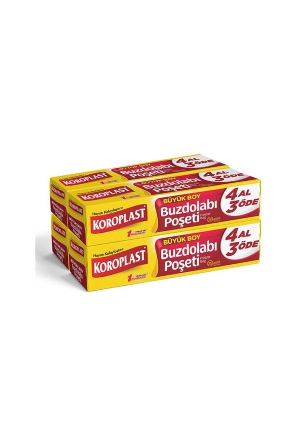 Koroplast Büyük Boy 20'li Buzdolabı Poşeti 4 Adet