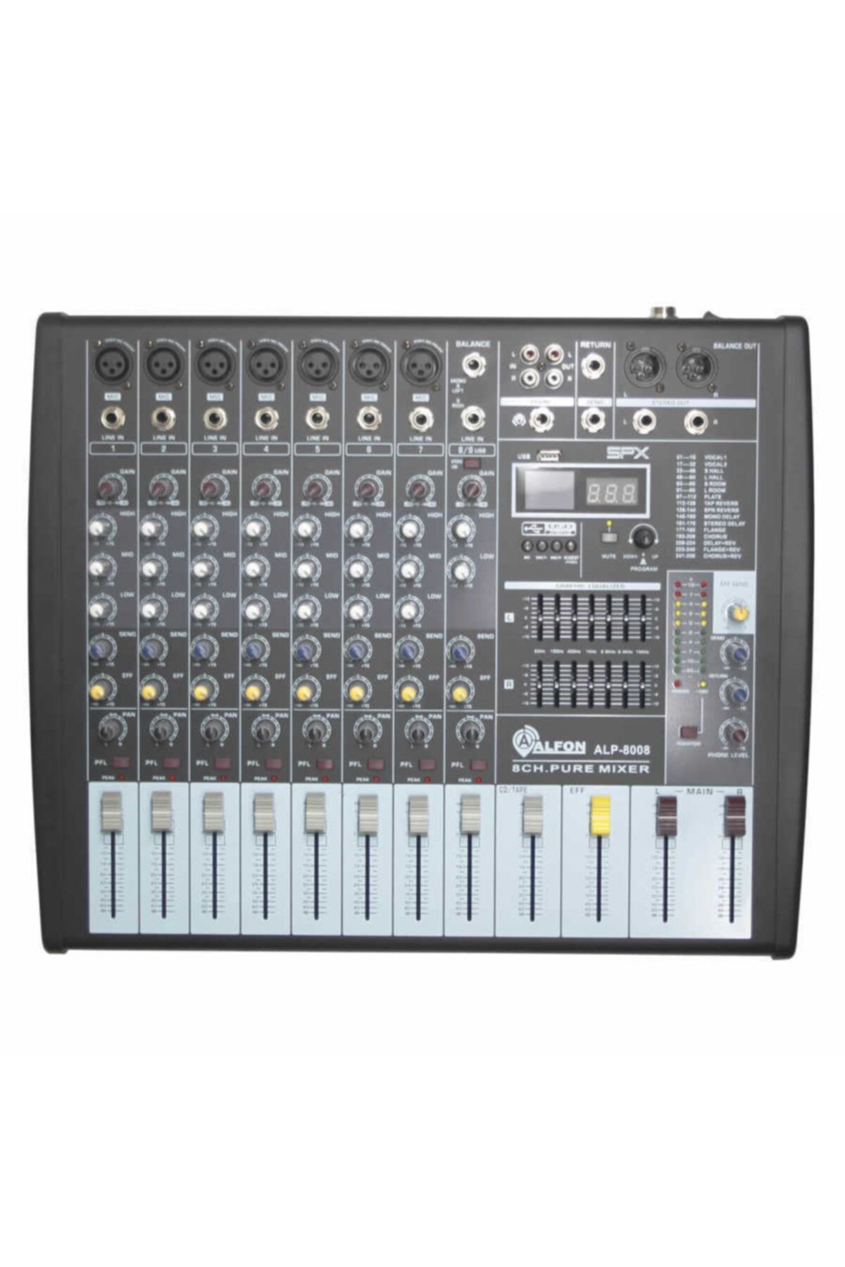 ALFON Alp-8008 8 Kanal Dec Mikser