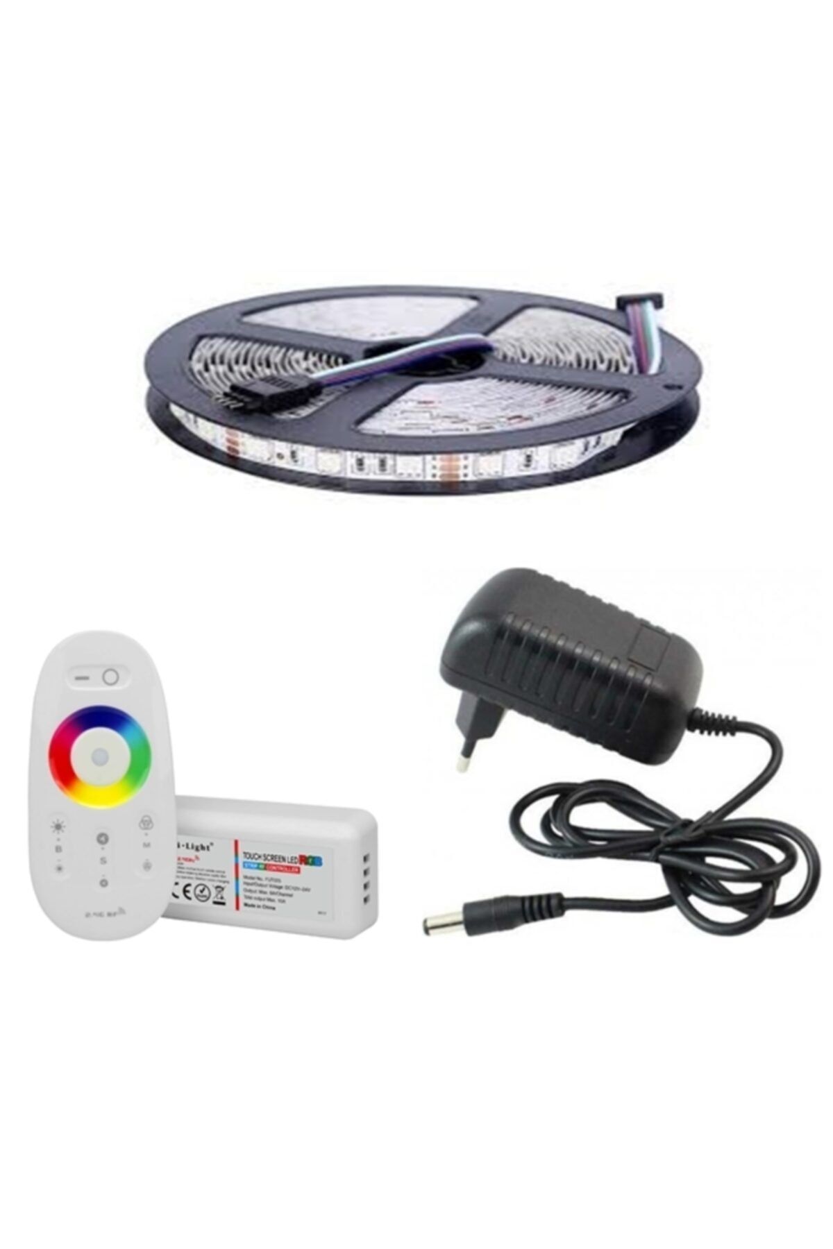 asled rgb serit led 5 metre set dokunmatik kumanda tak calistir 5050 fiyati yorumlari trendyol