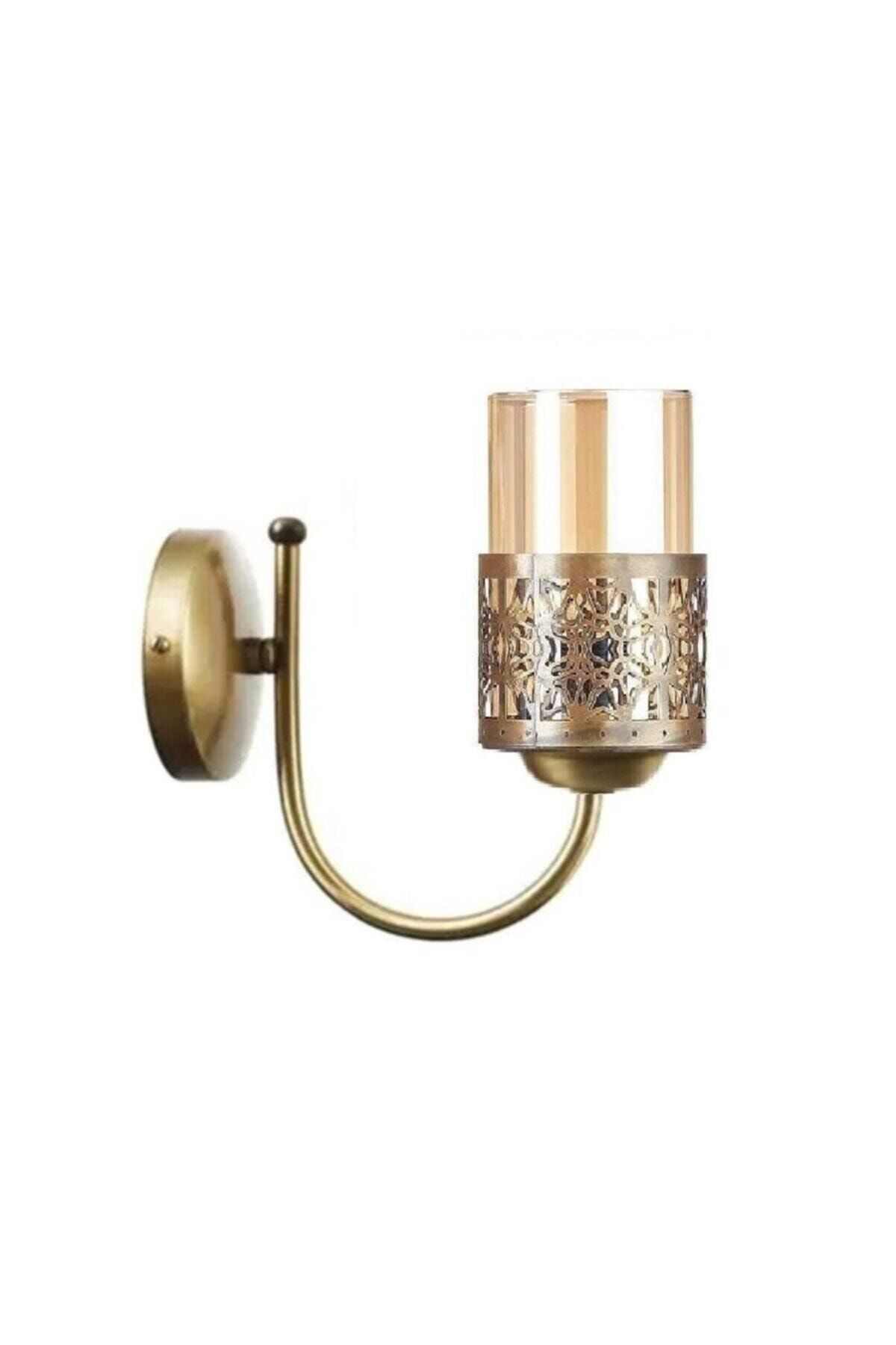 RONİSU AYDINLATMA Gold Tanellua Retro Yukarı Bakan Duvar Lambası Aplik