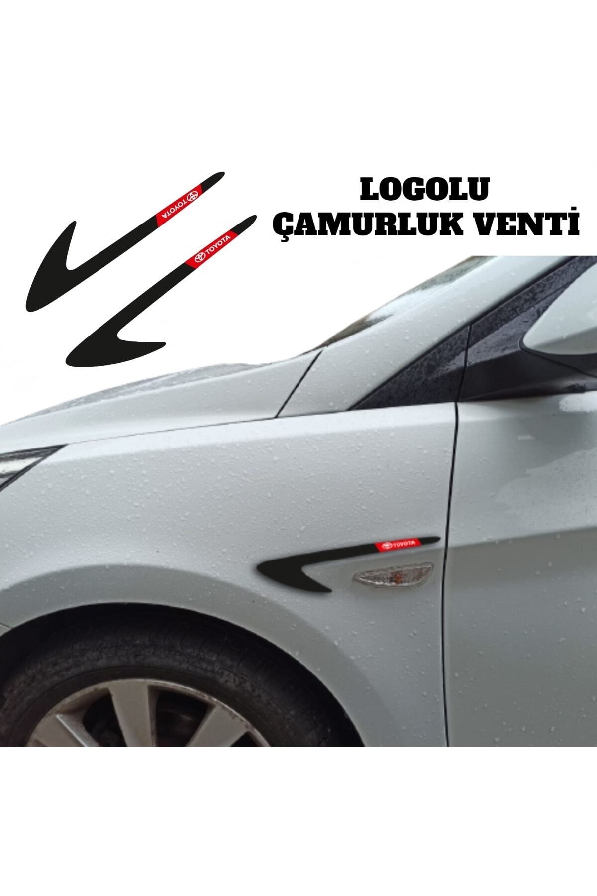 Otoaksefuar Toyota Corolla Yeni Çamurluk Venti Parlak Siyah (logolu)
