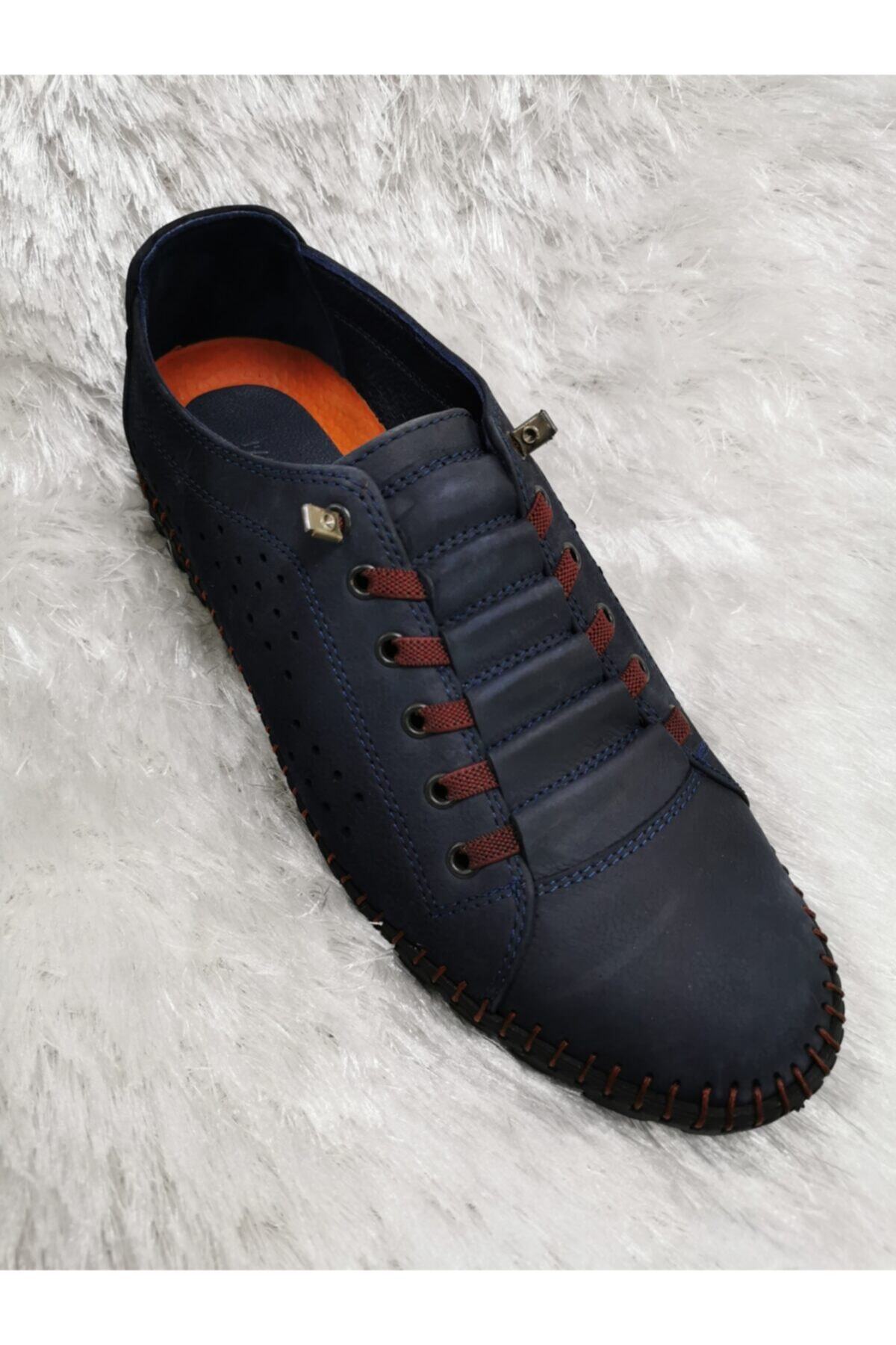 AKDAGLAR AYAKKABI Erkek Deri Süet Lacivert Ayakkabı 73180