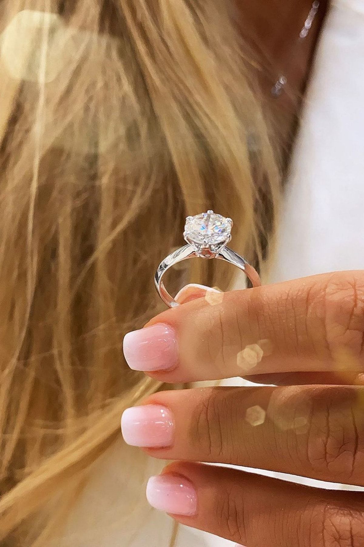 Crystal Diamond Zirconia Laboratuvar Pırlantası 1.50 Karat Tektaş Yüzük