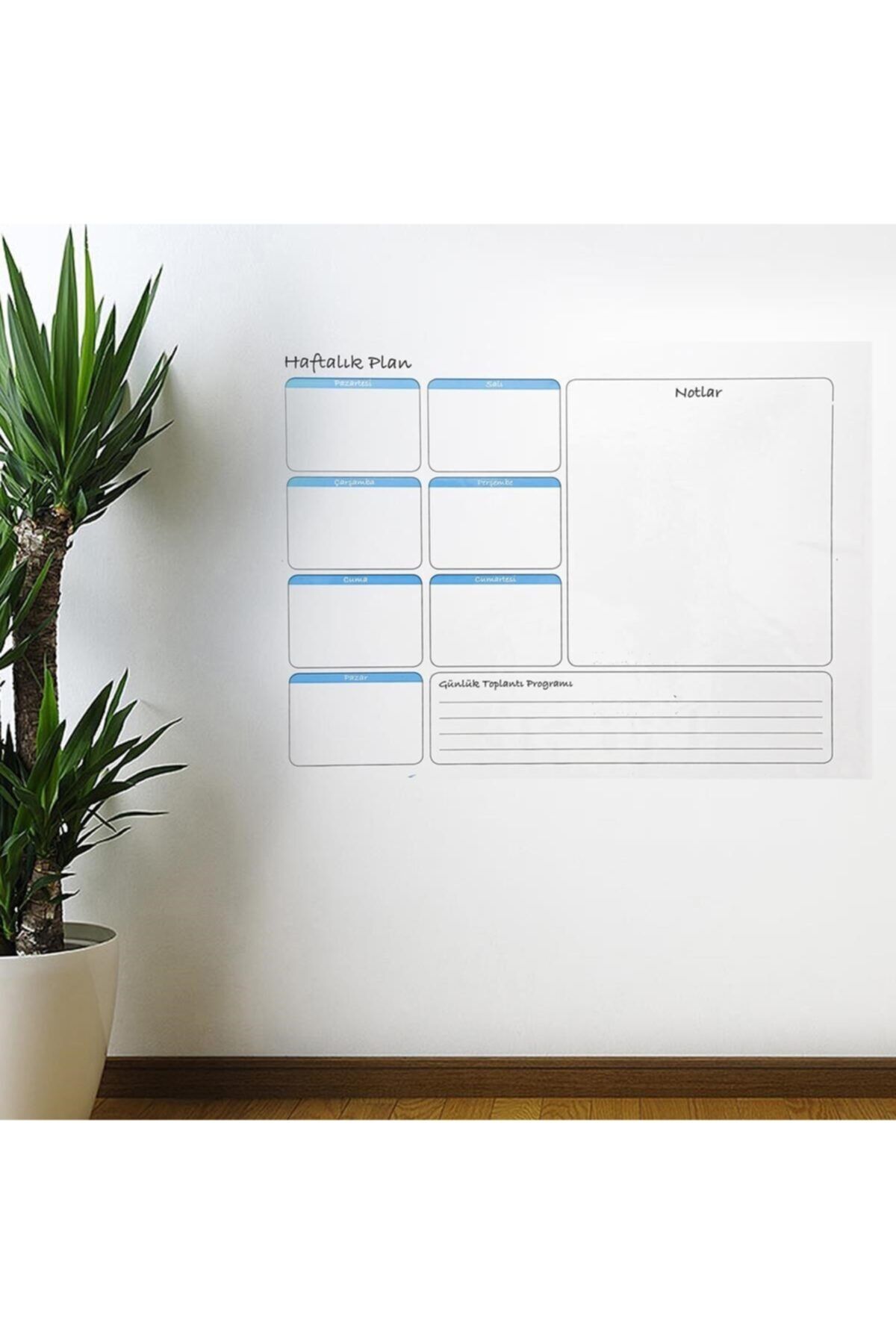 Adil Baba Haftalık Planlayıcı Duvar Stickerı 76 Cm X 55 cm