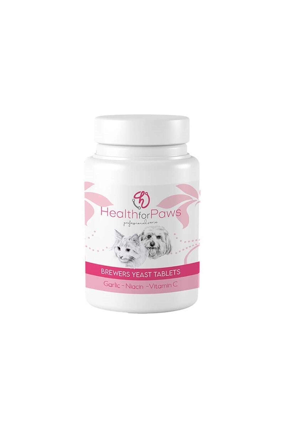HEALTH FOR PAWS Vitamin C Ve Sarımsak Desteği Kedi Tüy Dökümü Deri Hastalıkları Önleyici