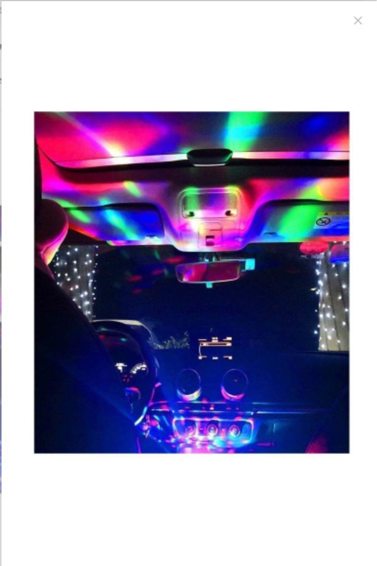 GÖKASAUTO Müziğe Ve Sese Duyarlı Usb Girişli Araç Içi Mini Disko Topu Parti 10 Adet