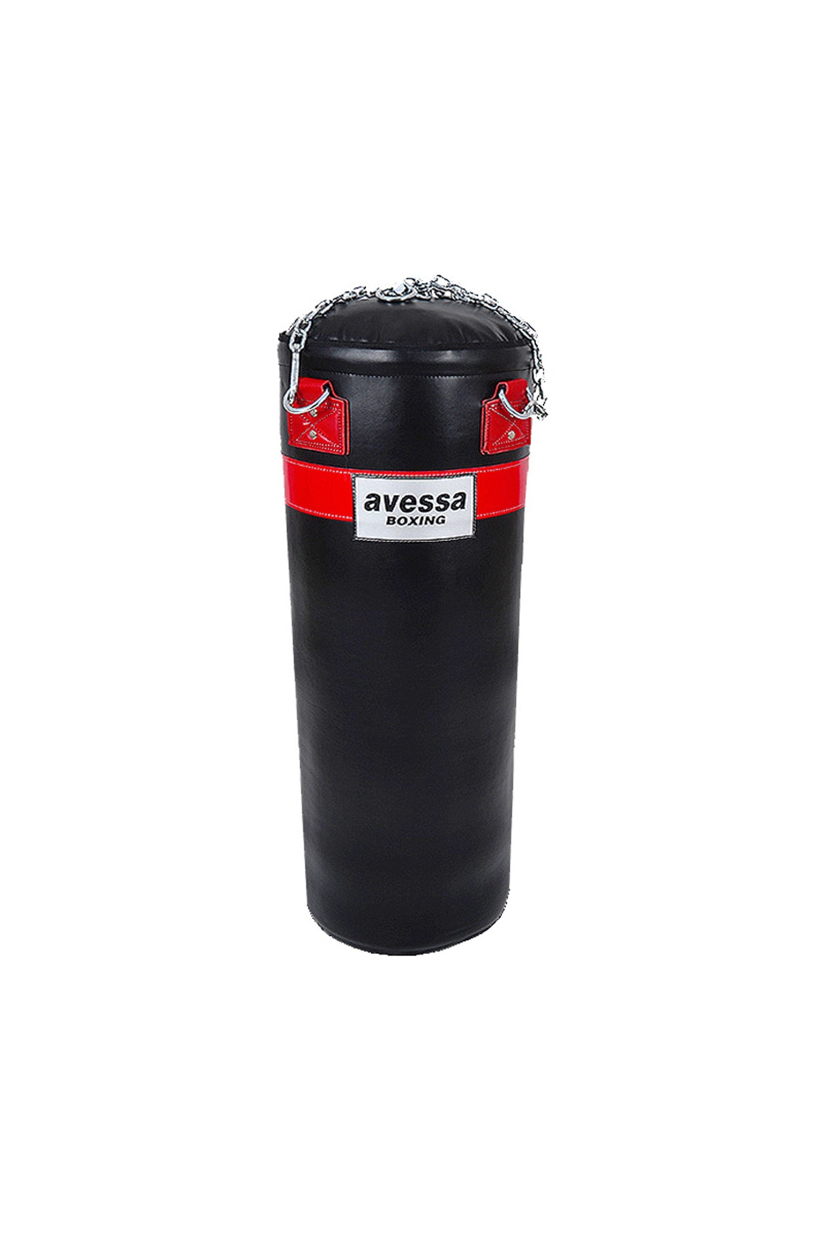 AVESSA Siyah Parlak Deri Boks Torbası 75 cm