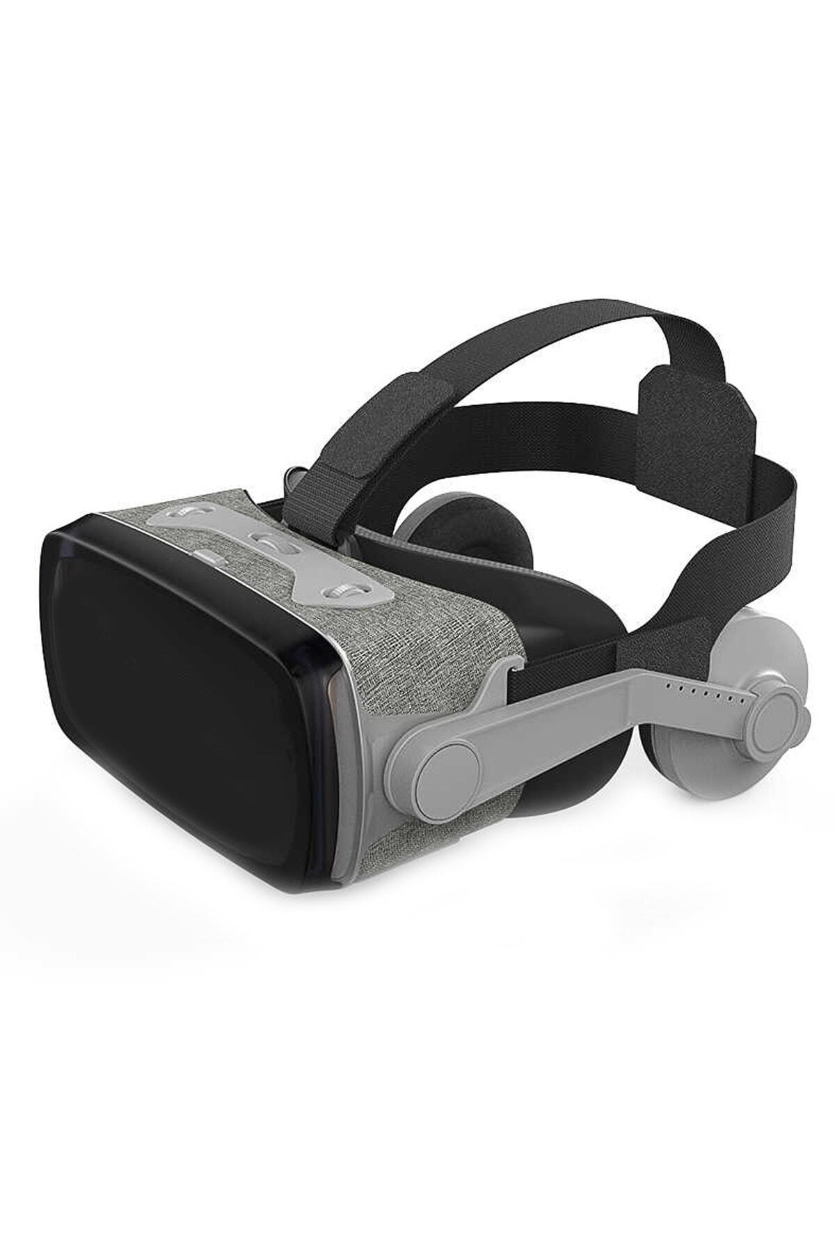 Murcell Kitap Redmi 10x Pro Uyumlu 3d Vr Sanal Gerçeklik Gözlüğü Stereo Kulaklıklı