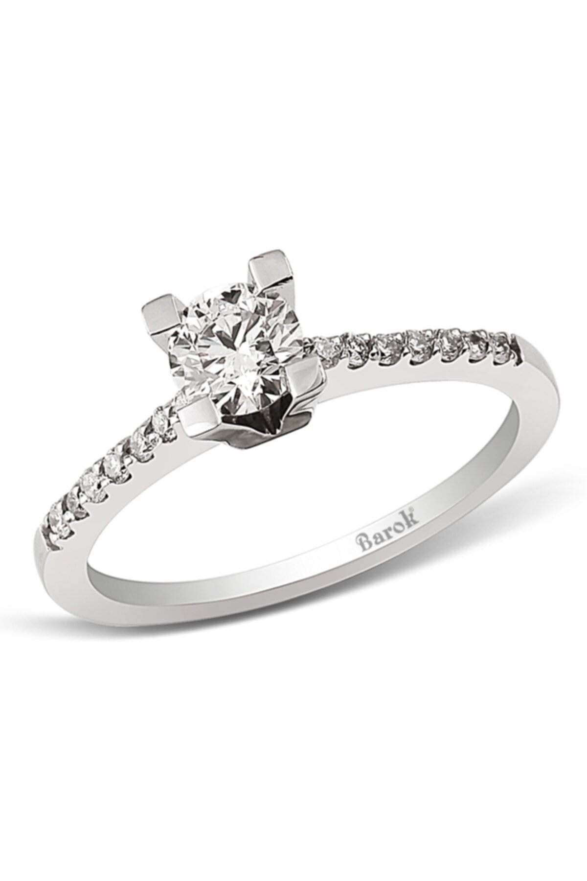 Barok Diamond Pırlanta Tektaş Yüzük 0.60 Ct. G Vs 18k