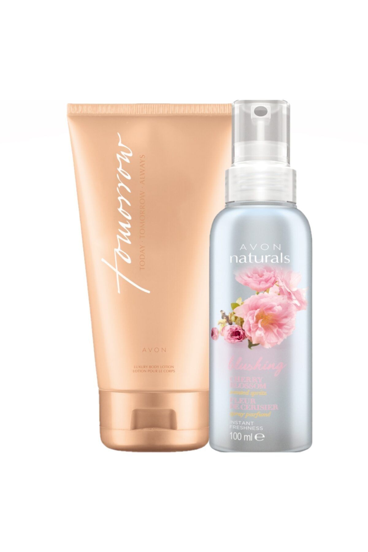 AVON Tta Tomorrow Vücut Losyonu ve Naturals Kiraz Çiçeği Özlü Vücut Spreyi 100ml
