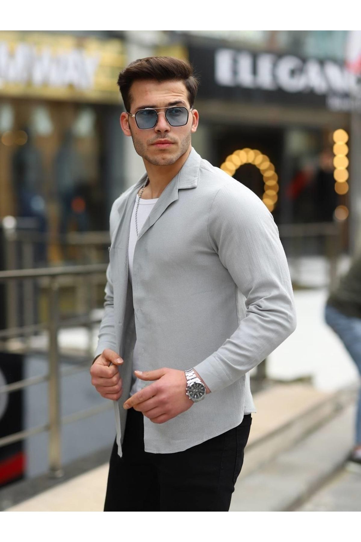 Blazer clearance linen shirt