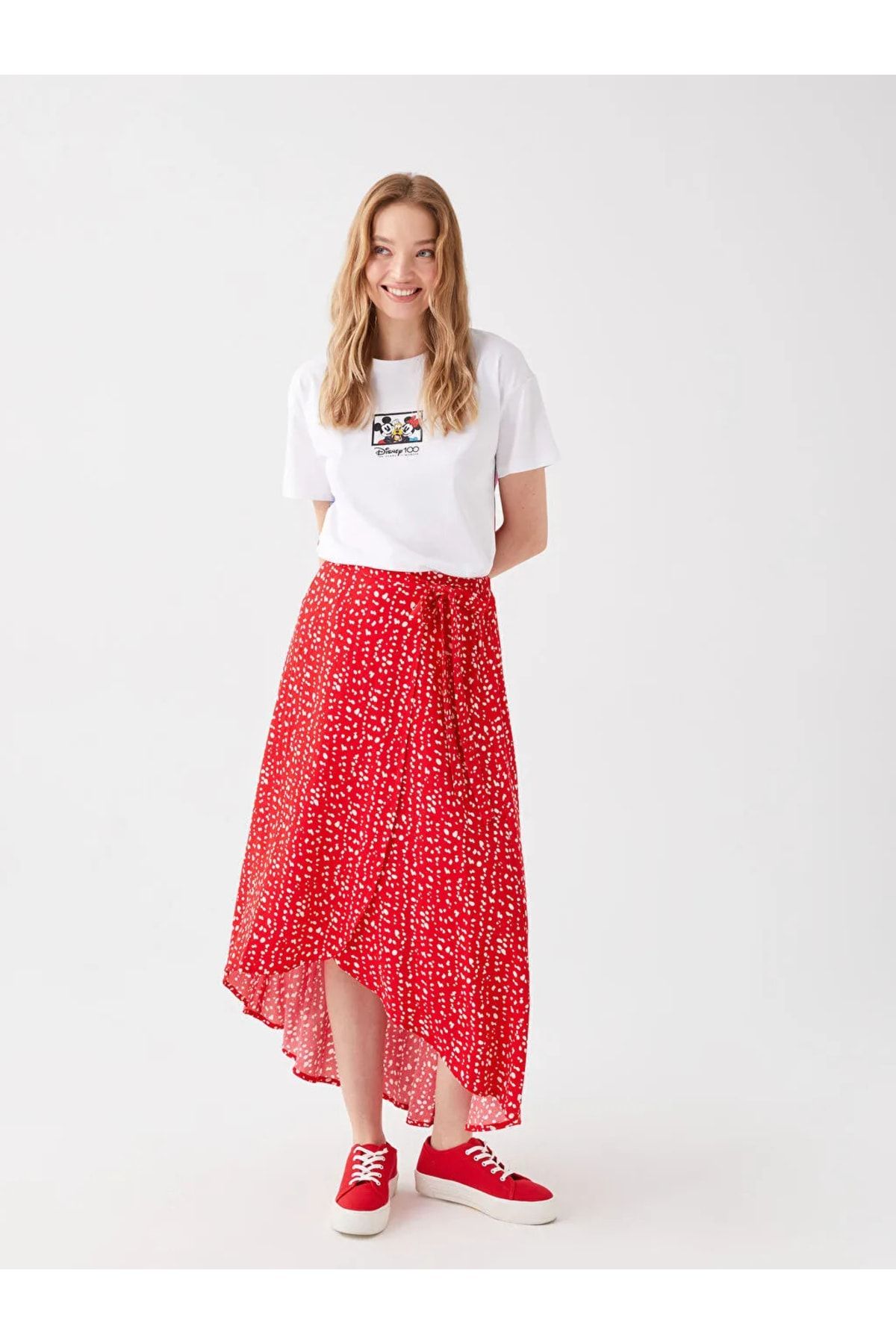 New look red maxi skirt online