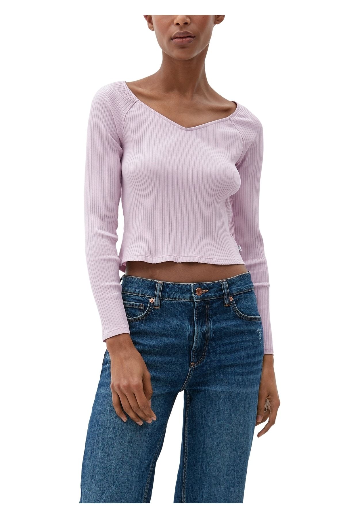 Qs By S Oliver T Shirt Purple Slim Fit - Trendyol | T-Shirts