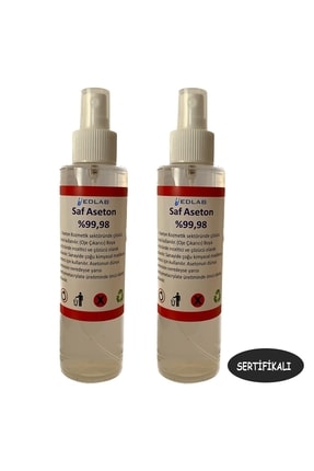 Saf Aseton Extra Saf %99.98 400 ml  2 Adet  Sertifikalı Image 0