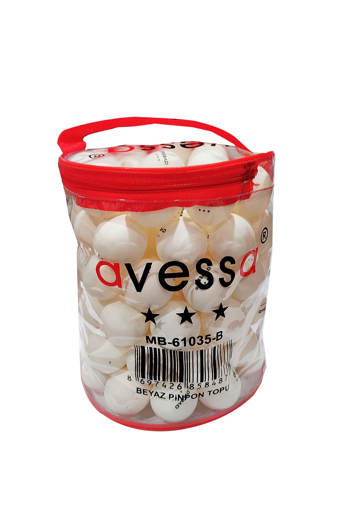 AVESSA Abs Masa Tenisi Topu Gazlı Pinpon Topu Beyaz