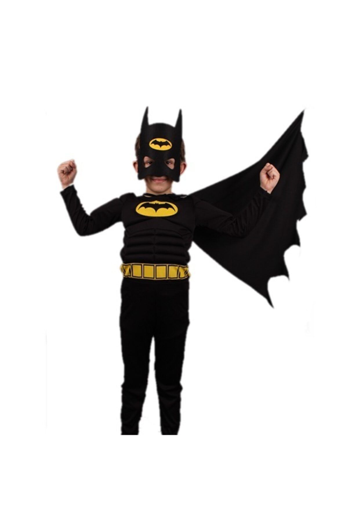 Tpm Kaslı Pelerinli Maskeli Batman Kostümü