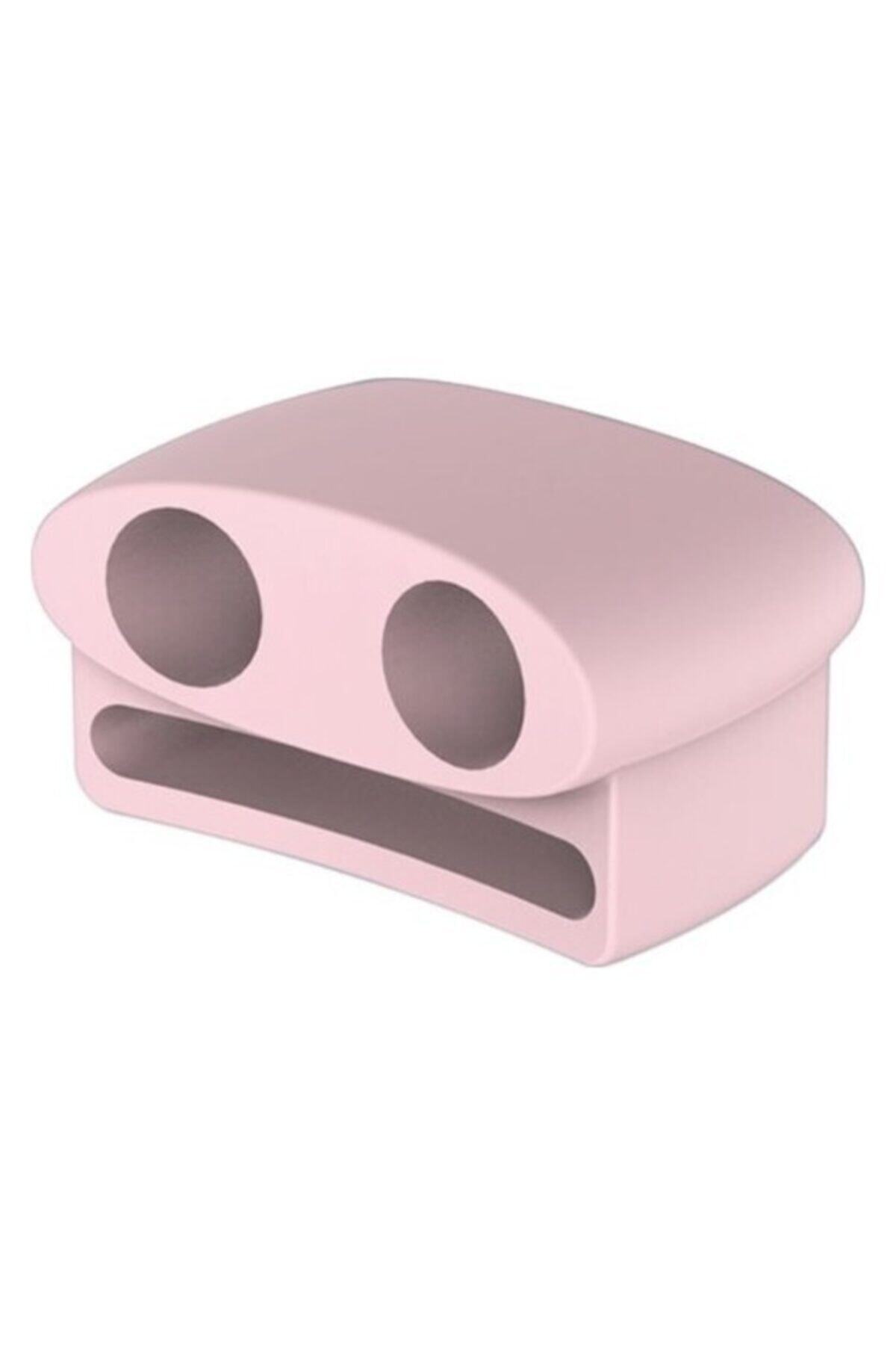 Promate Airpods Kulaklık Tutucu Aparat Saat Kayışına Takılabilir Silikon Pembe