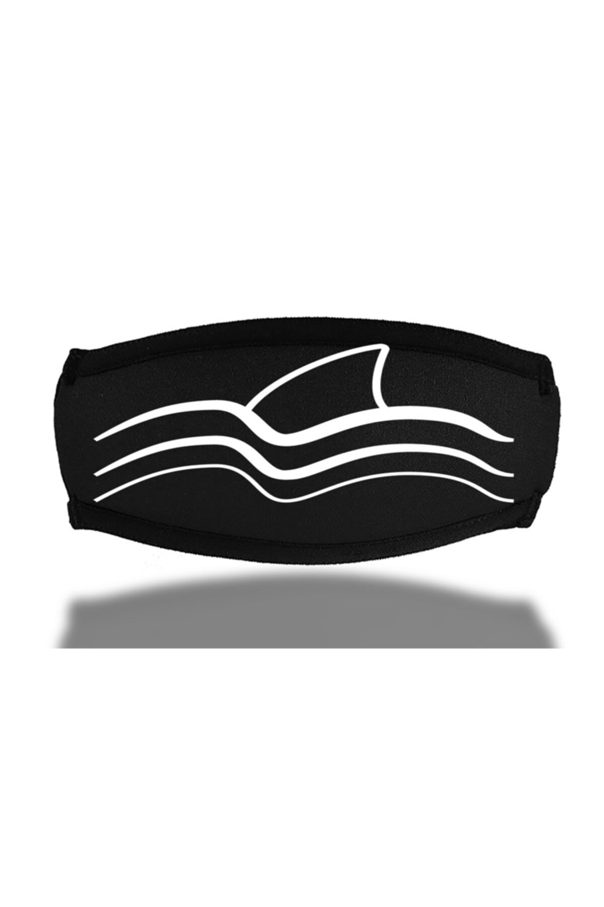 SCUBAPROMO Siyah Shark Sörf Maske Bandı
