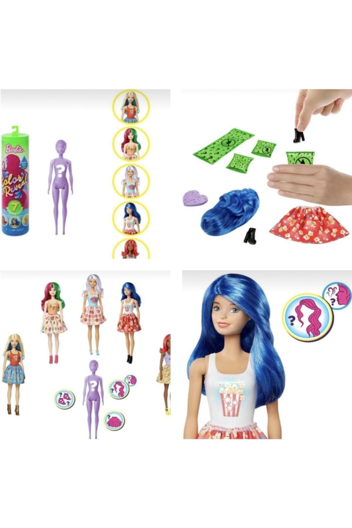 oyuncakchi barbie renk degistiren bebek color reveal surpriz bebekler orjinal fiyati yorumlari trendyol