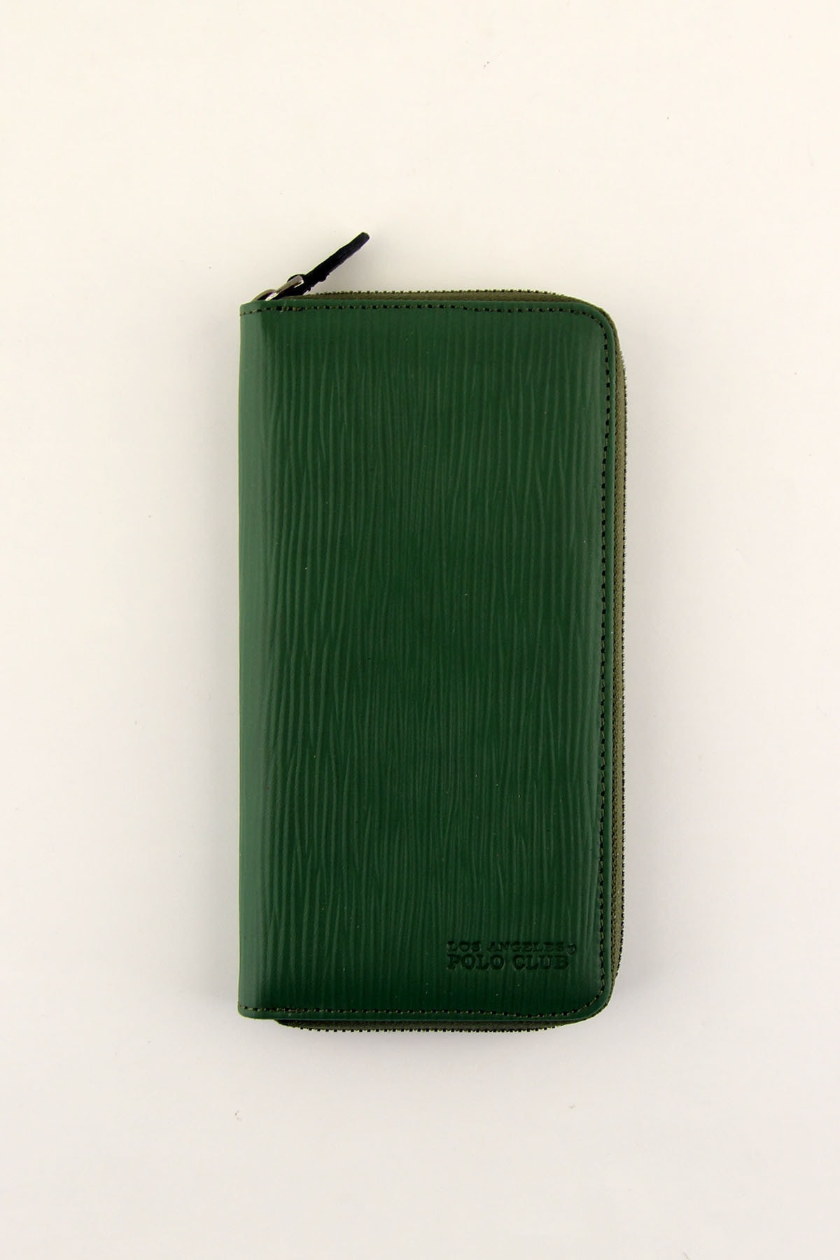 Polo Yeşil Telefonluklu Hakiki Deri Büyük Portföy Kadın Cüzdanı