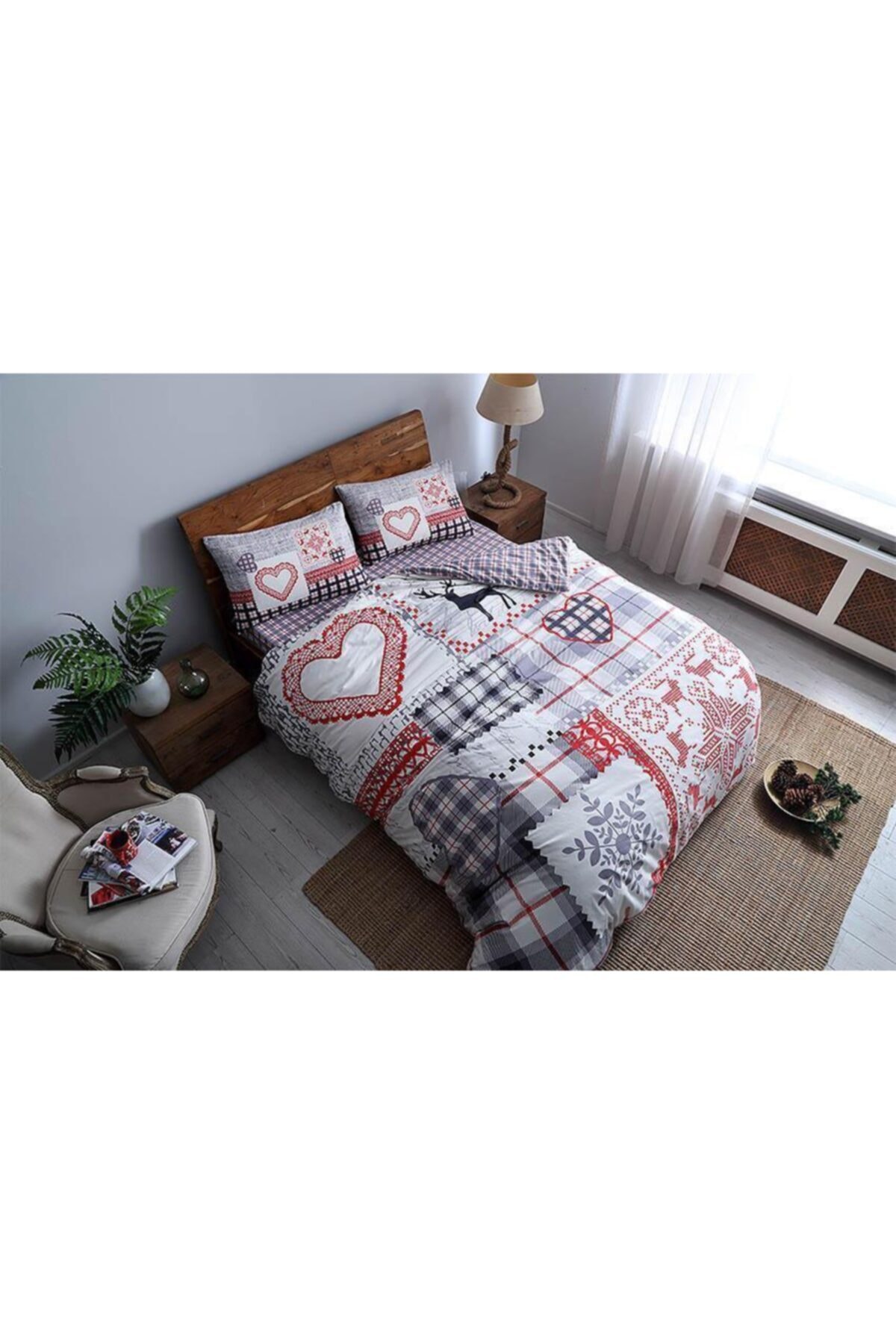 Tac Flanel Pazen Nevresim Takimi Savina Kirmizi Tek Kisilik Fiyati Yorumlari Trendyol